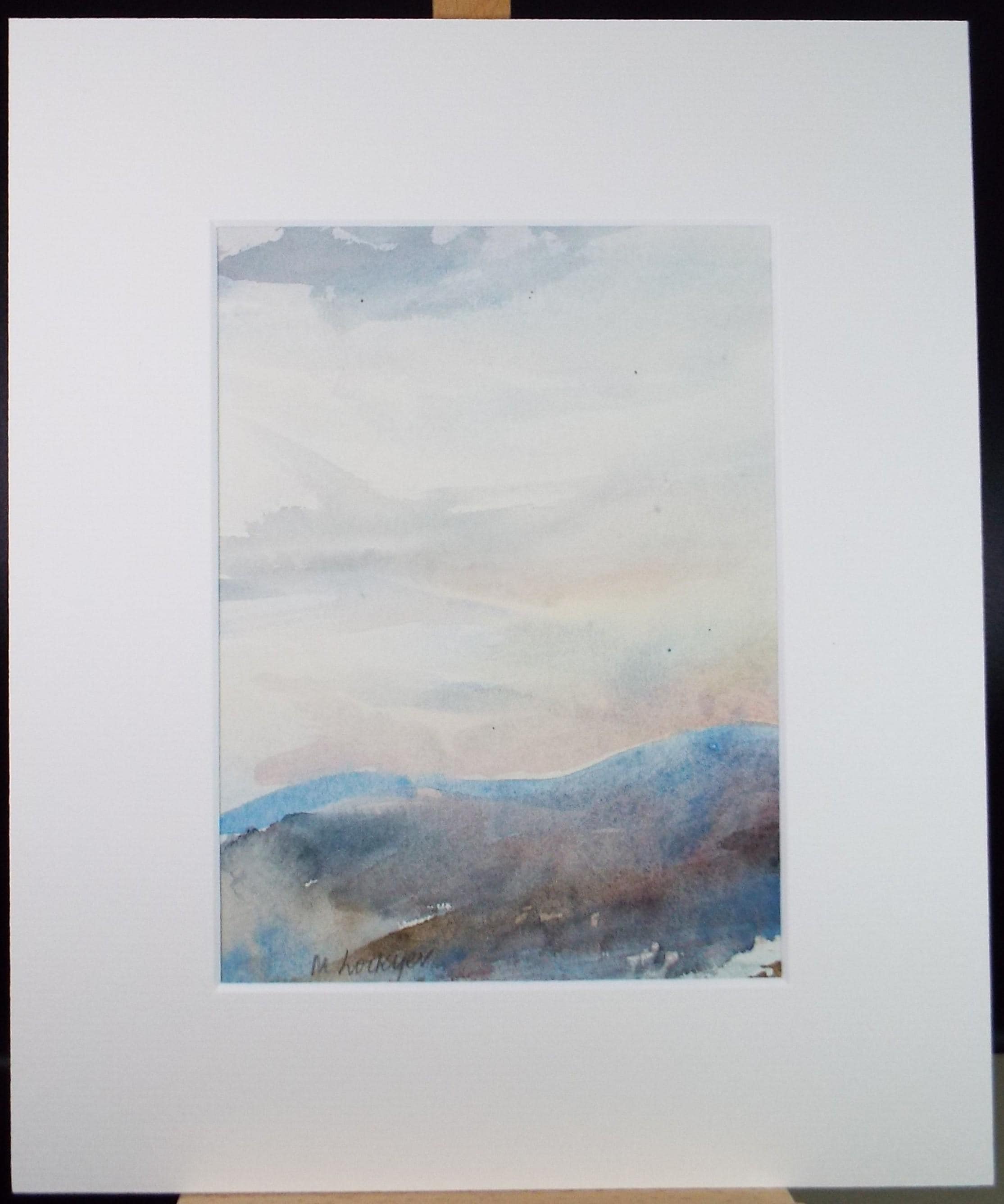 Original Watercolour on Paper, 'Sunrise', Circa 1970's, Mildred Lockyer