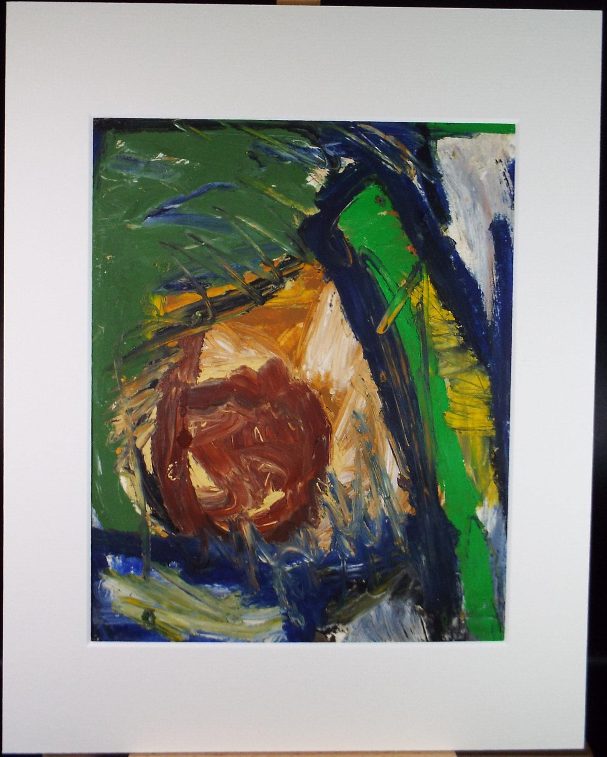 Original Watercolour & Gouache, 'Abstract in Colours',Circa 2000, Judy Lusted