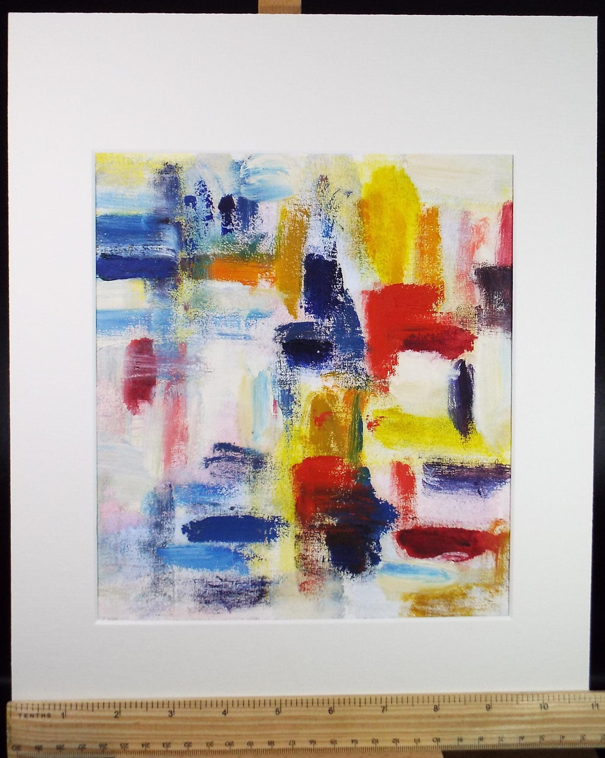 Original Abstract Painting in colours, Late 20th Century, Marie Edith Banks Canvas Art