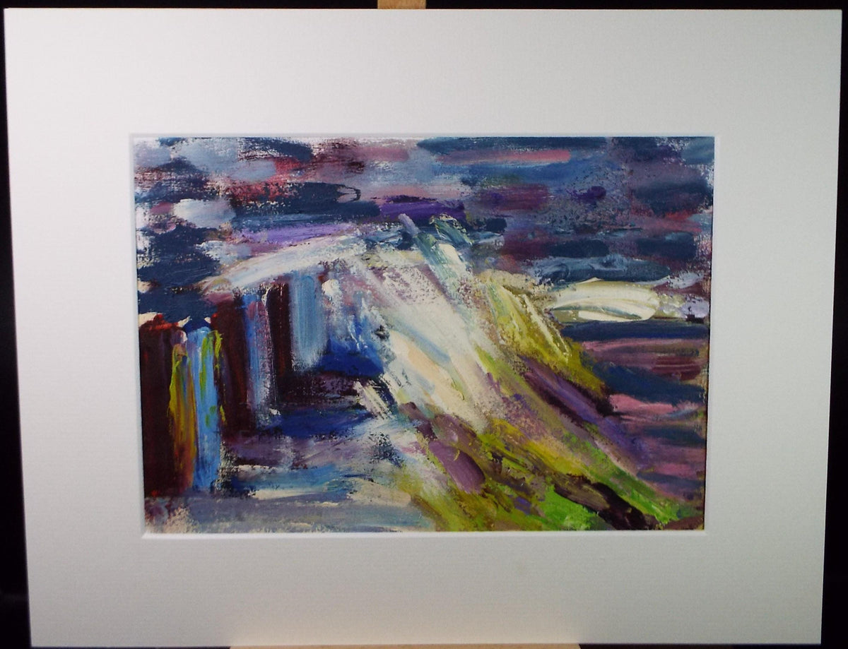 Original Abstract Painting in colours, Late 20th Century, Marie Edith Banks Canvas Art