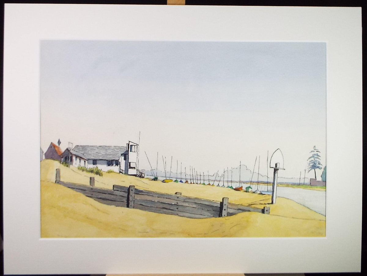 Original Watercolour, 'Bawdsey, Suffolk' L H Daniel, Dated 1964