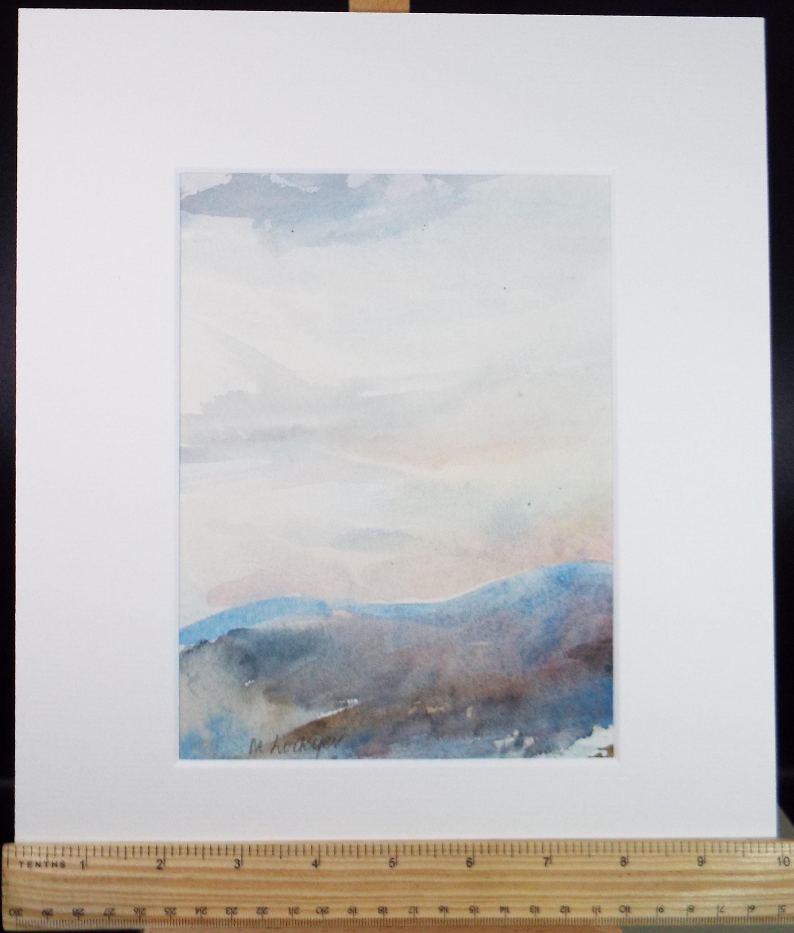 Original Watercolour on Paper, 'Sunrise', Circa 1970's, Mildred Lockyer