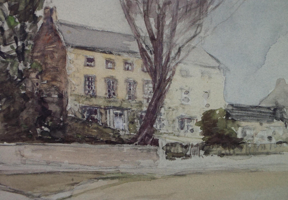 Original Watercolour, 'Georgian Terrace', Circa 1920's, Lawrence Walker (1877-1967)