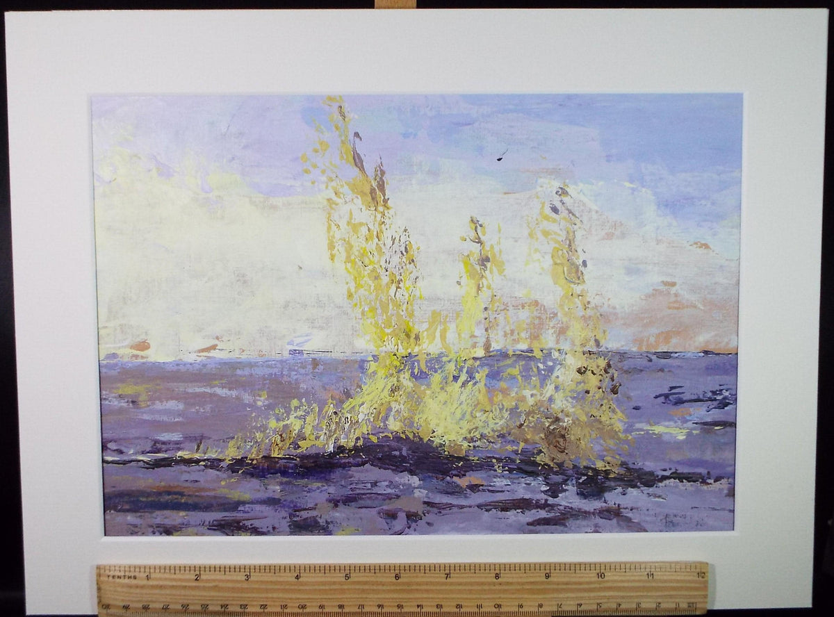 Original acrylic painting, 'Ocean spray', Unknown Artist, Circa 1980's
