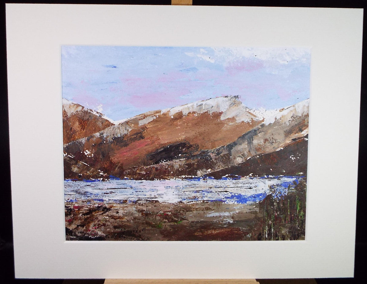 Watercolour & acrylic on paper, 'Coastal white water', Unknown Artist, circa 1990's