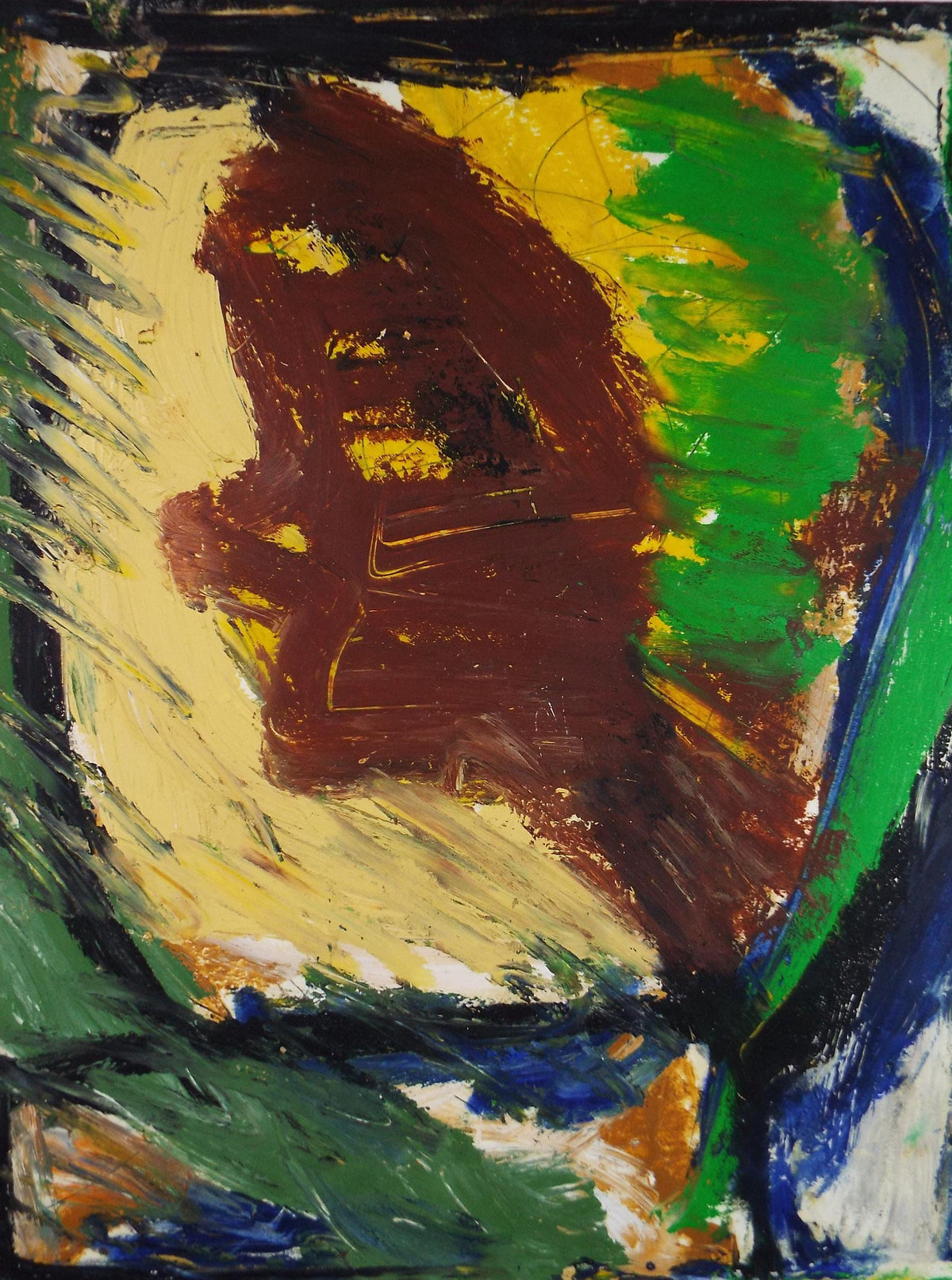Original Watercolour & Gouache, 'Abstract in Colours',Circa 2000, Judy Lusted