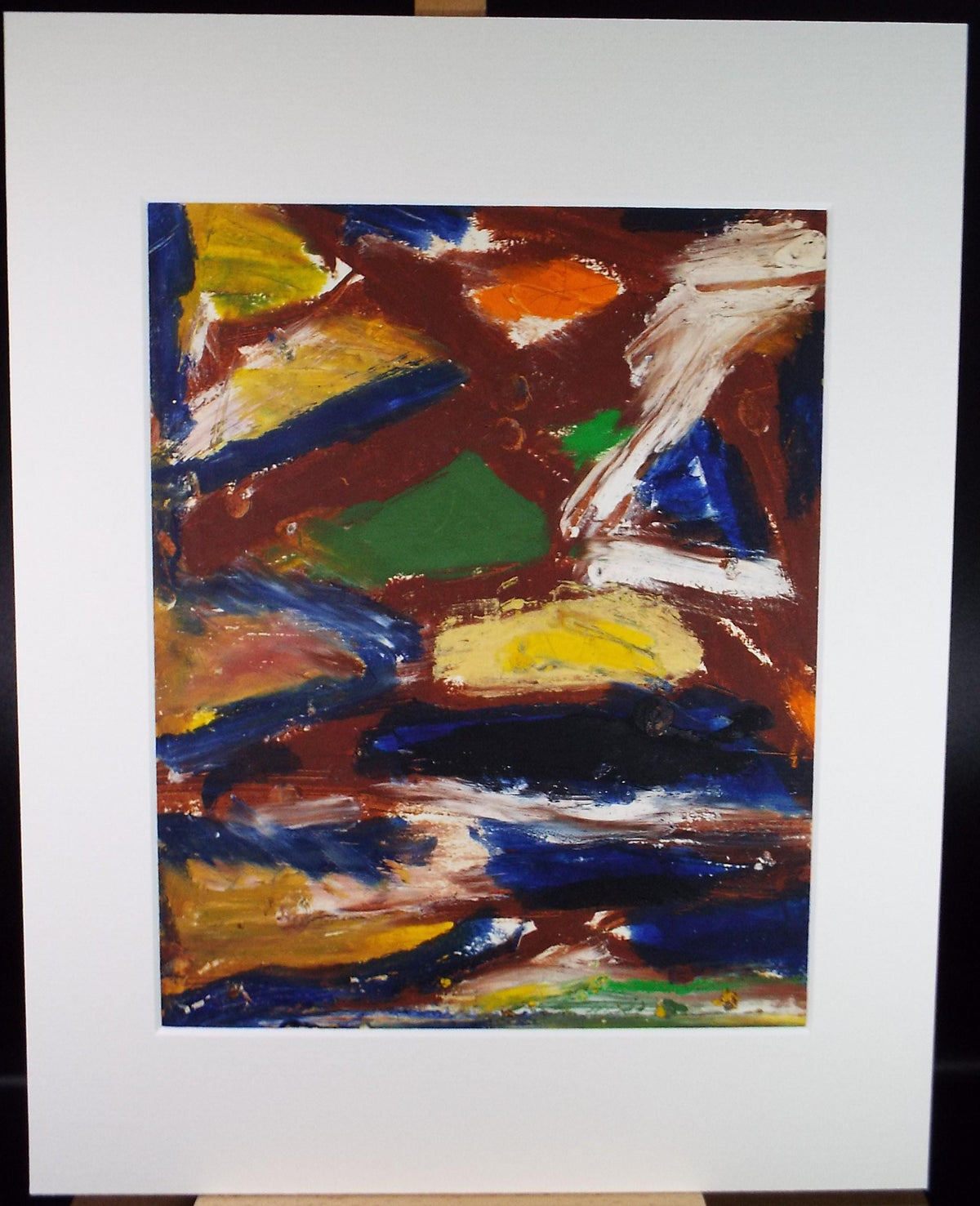 Original Watercolour & Gouache, 'Abstract in Colours',Circa 2000, Judy Lusted