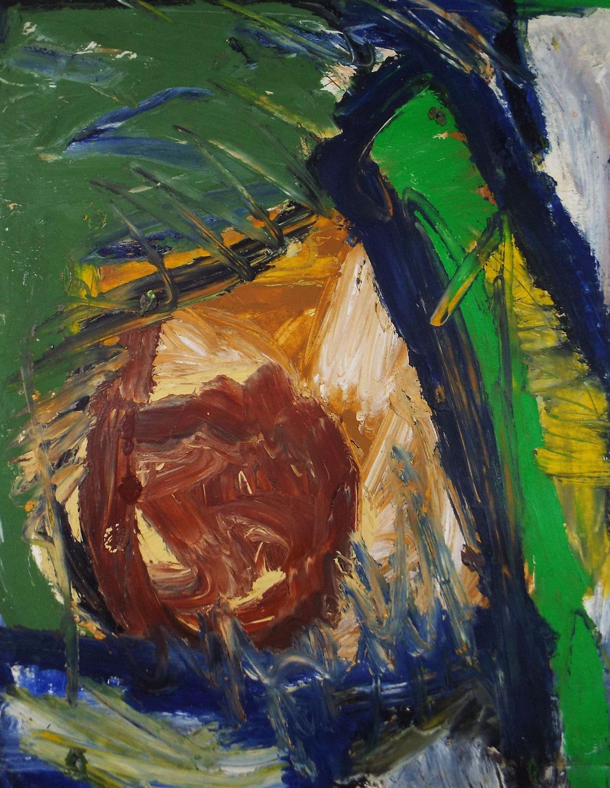 Original Watercolour & Gouache, 'Abstract in Colours',Circa 2000, Judy Lusted