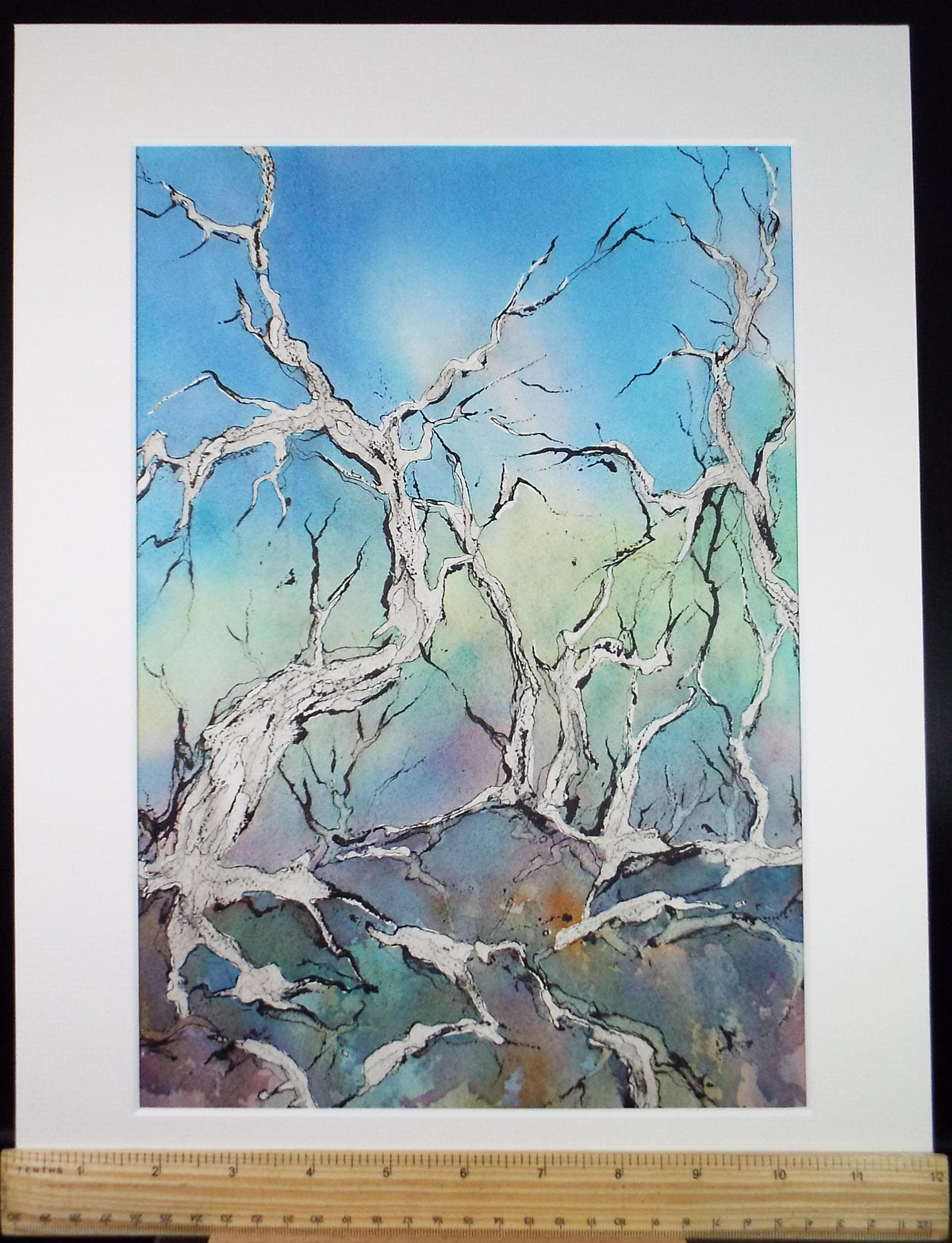 Original Watercolour, 'Bare Branches', Dorothea Travers-Smith, Circa 1990's