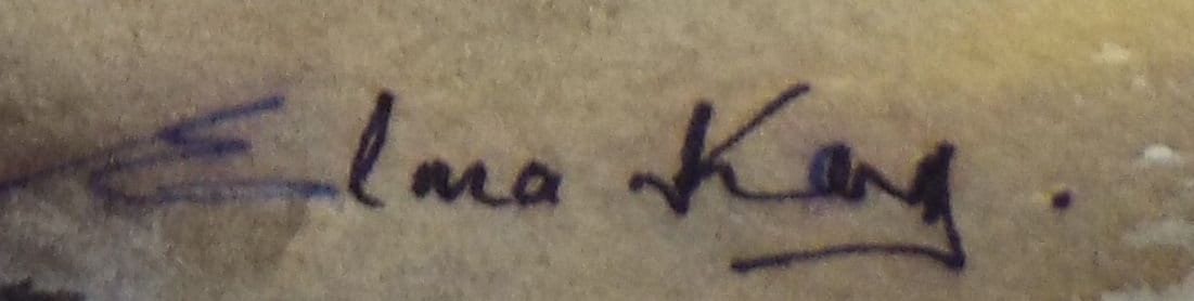 Elma Key (20-21st Century), British , 'Blea Tarn House, Langdale'- Original Watercolour on Paper, Double Mounted ready for framing