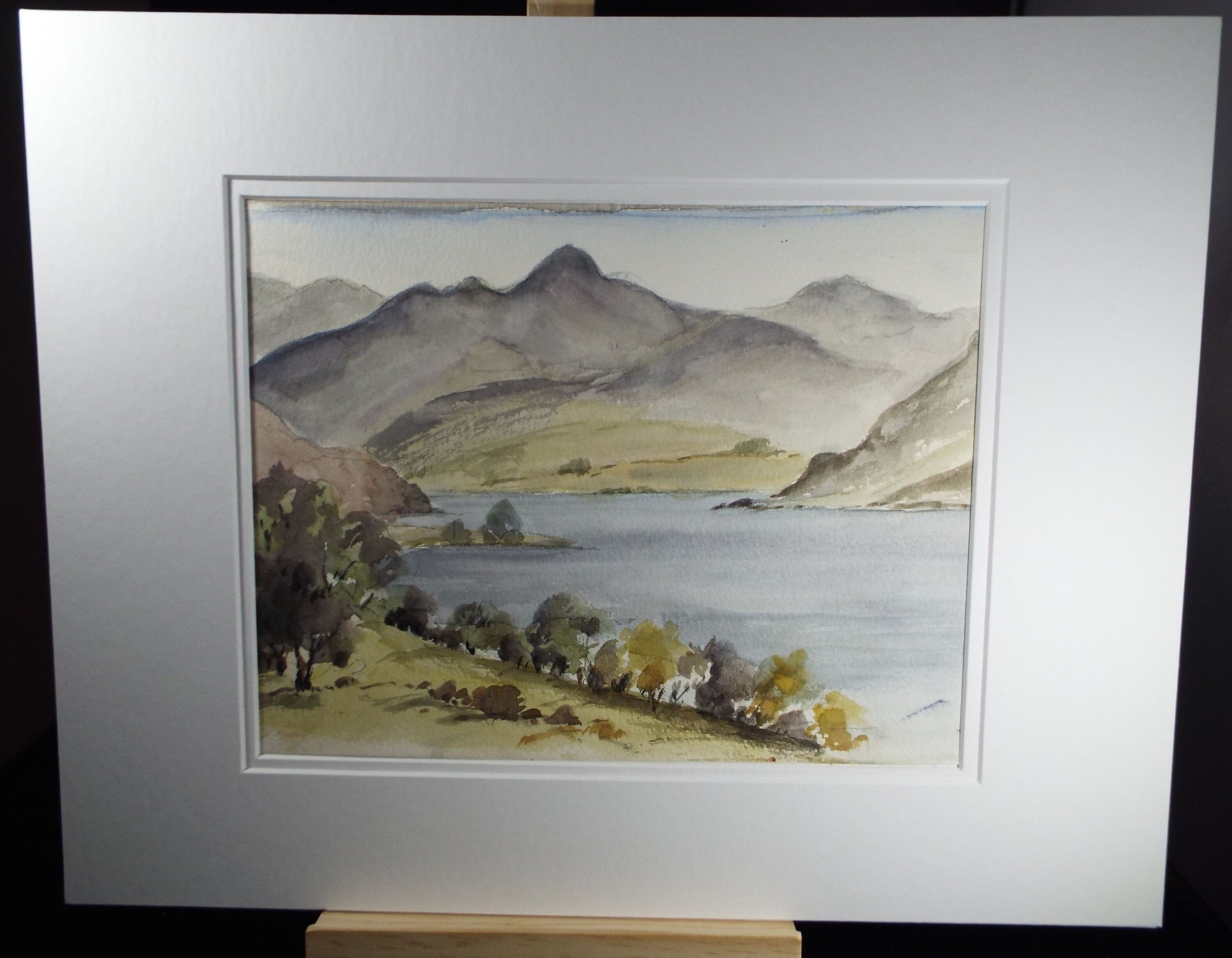 Elma Key (20-21st Century), British 'Lake District - Lakeland Landscape' - Original Watercolour on Paper, Double Mounted ready for framing