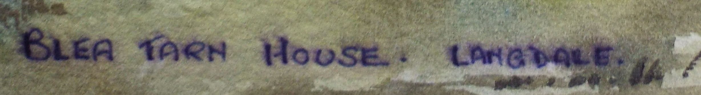 Elma Key (20-21st Century), British , 'Blea Tarn House, Langdale'- Original Watercolour on Paper, Double Mounted ready for framing