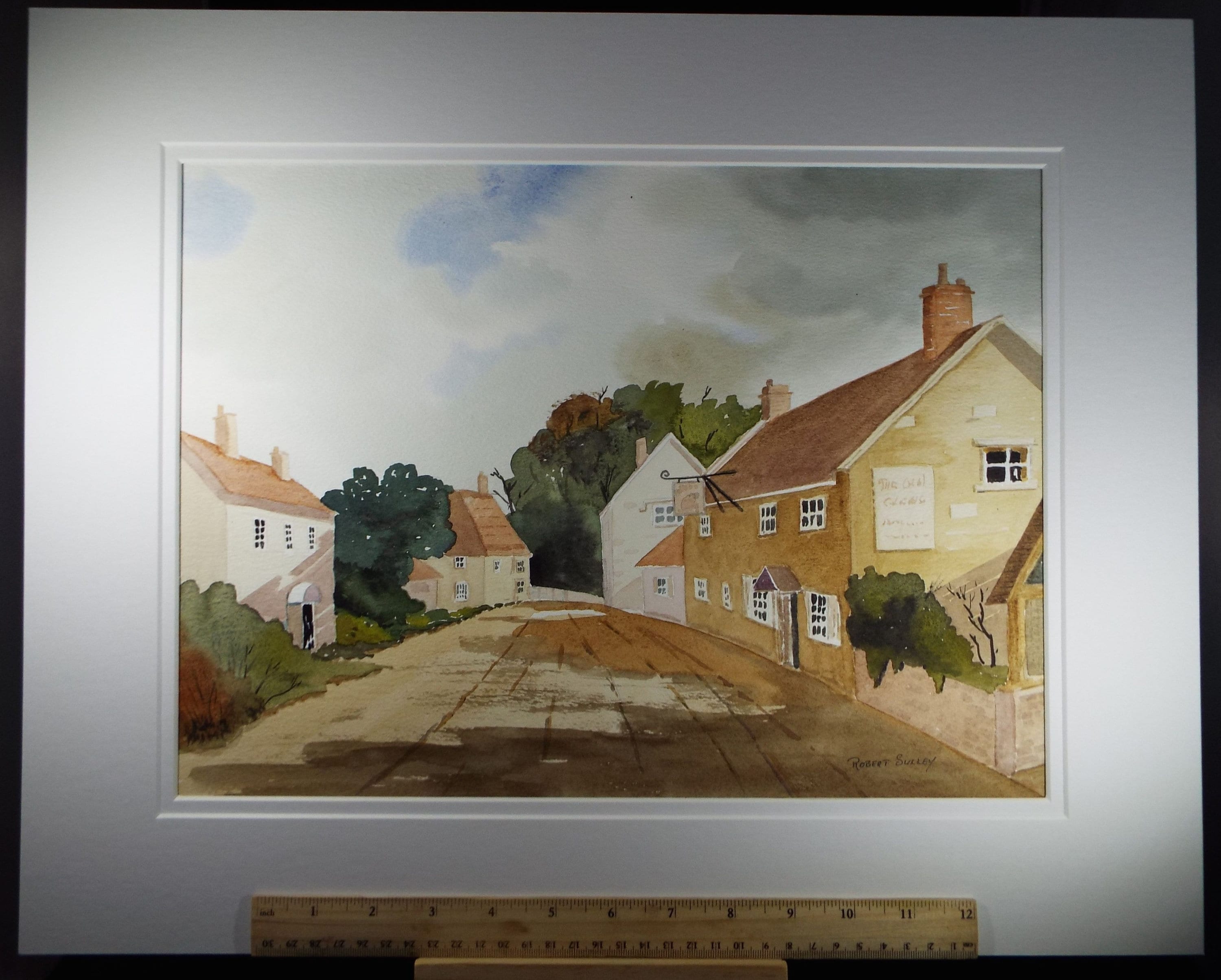 Original Watercolour, 'WYLYE - Wiltshire', 1986, Robert Sulley (20th Century, British)