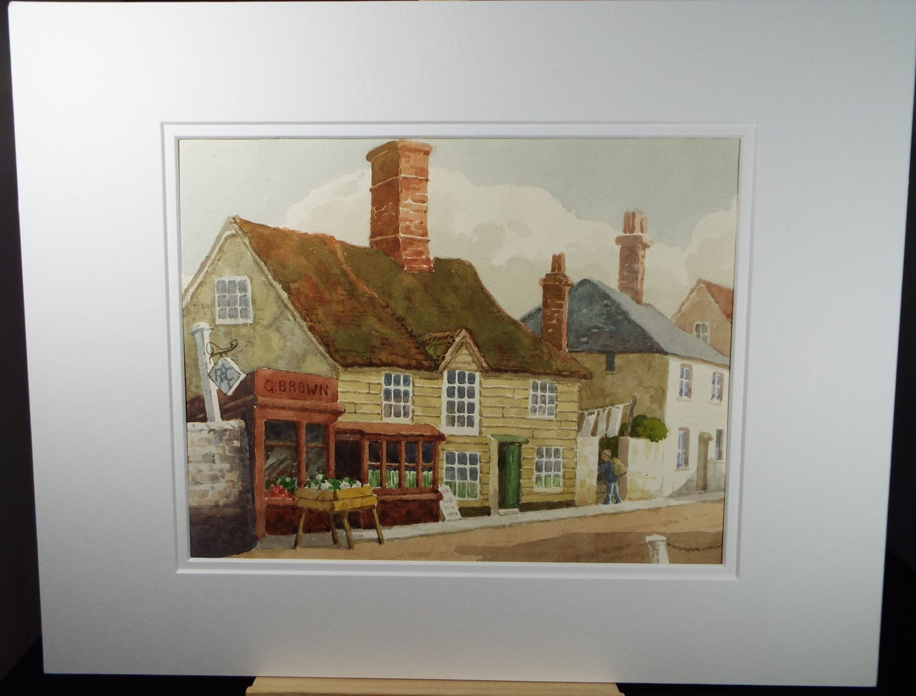 Original Watercolour, 'Burnham on Crouch', Mid 20th Century, T.R Ellingham