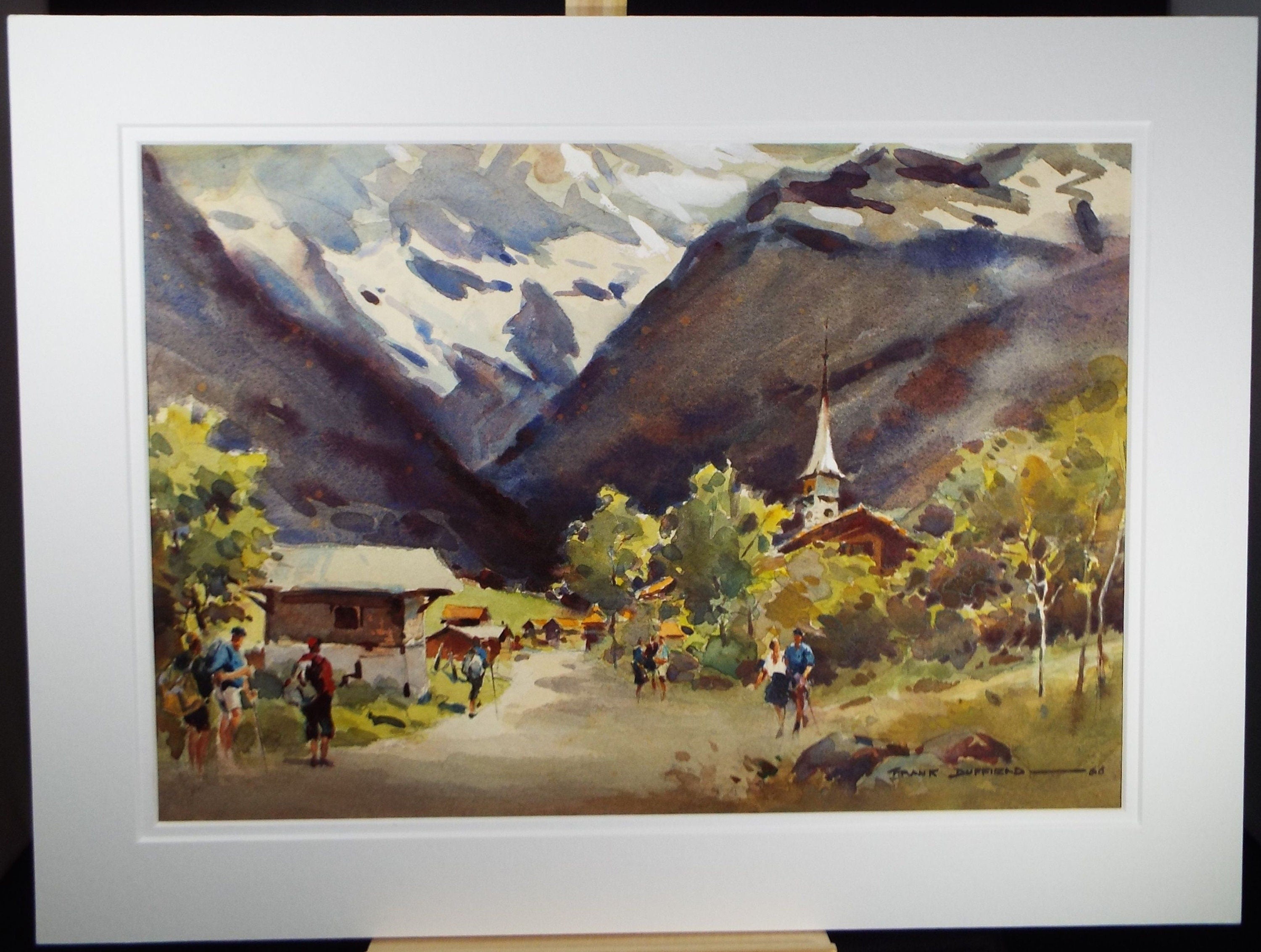Original Watercolour, 'In the Tyrol', 1968, Frank Duffield (1901-1982)