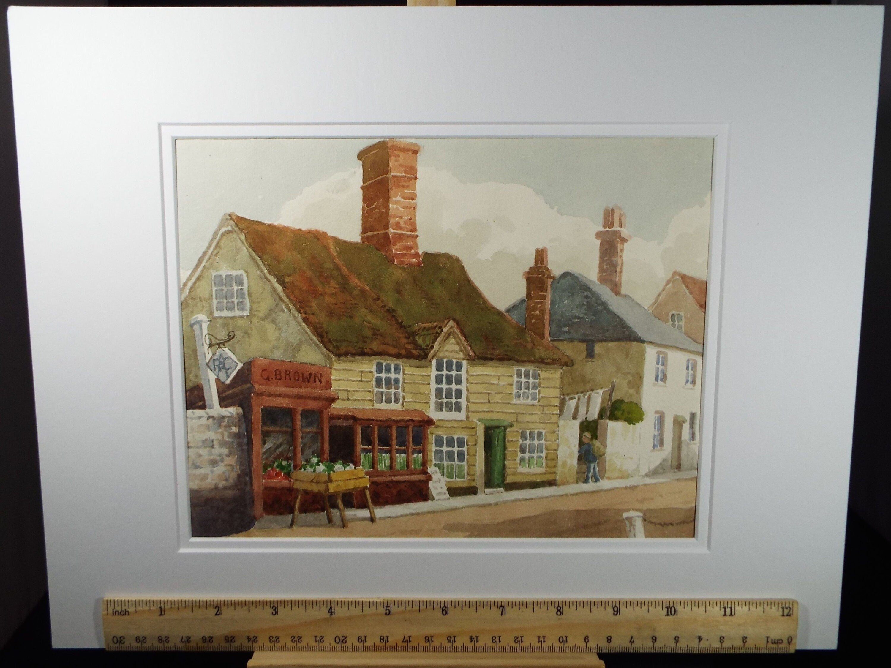 Original Watercolour, 'Burnham on Crouch', Mid 20th Century, T.R Ellingham