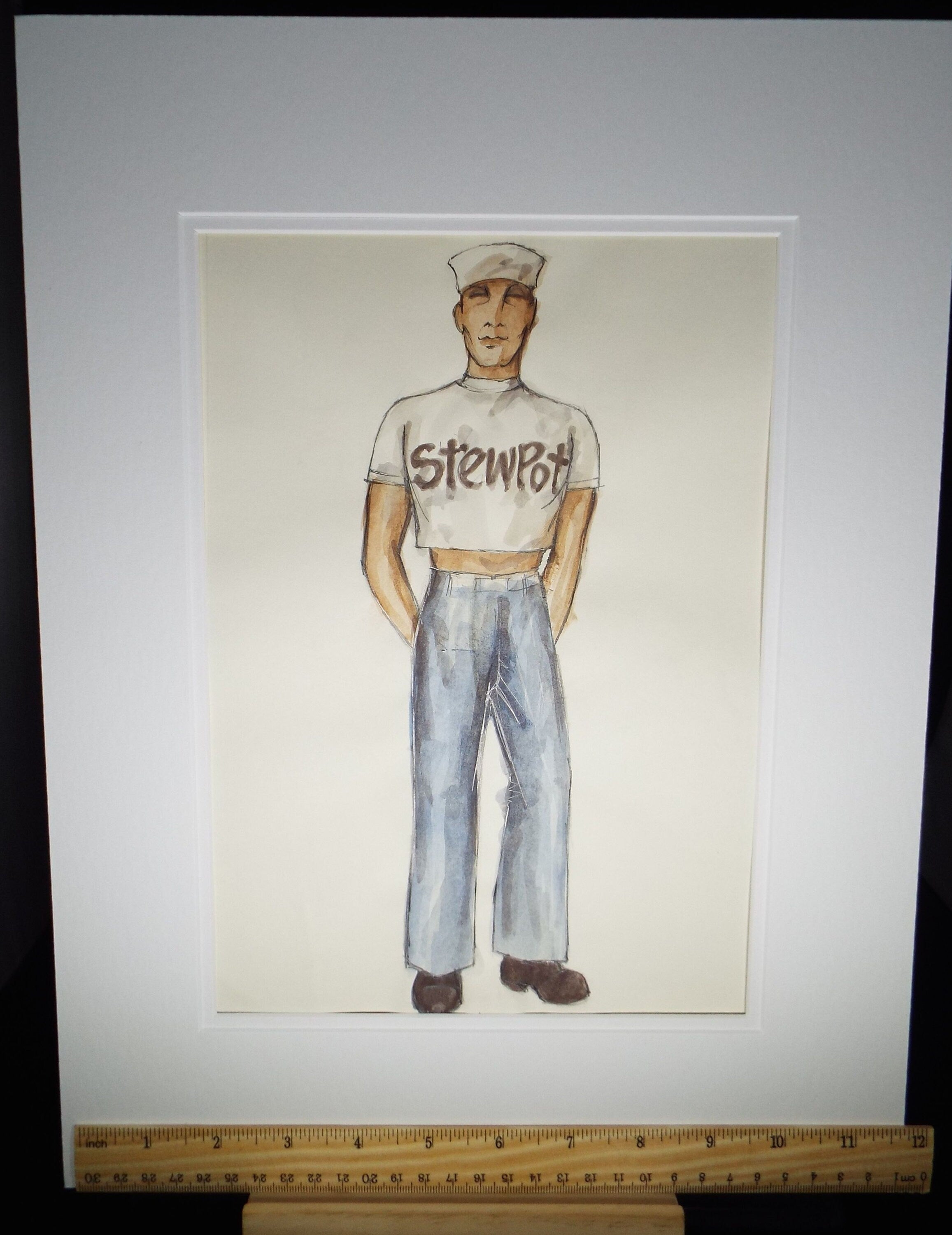 Original Watercolour, 'South Pacific -Stewpot', 1988, Terry Parsons