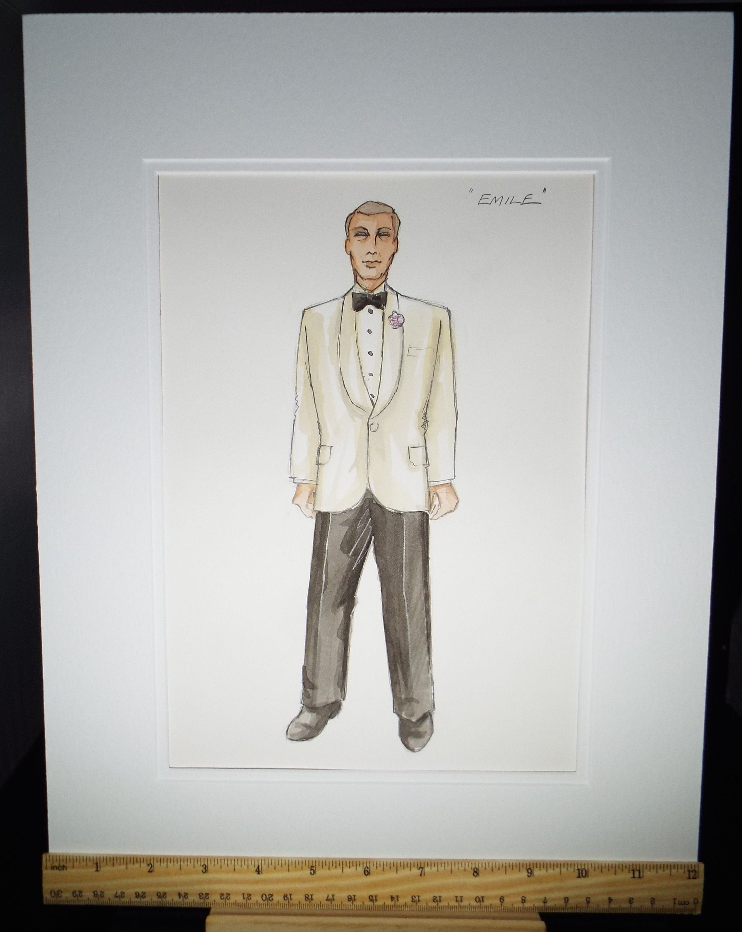 Original Watercolour, 'South Pacific -Emile', 1988, Terry Parsons