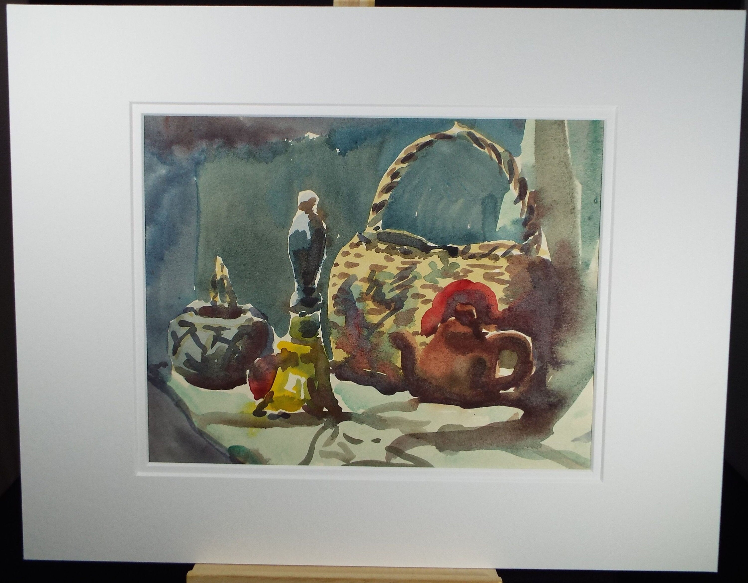 Original Watercolour, 'Still Life', circa 1940s, Charles Frederick Way 1906-1981