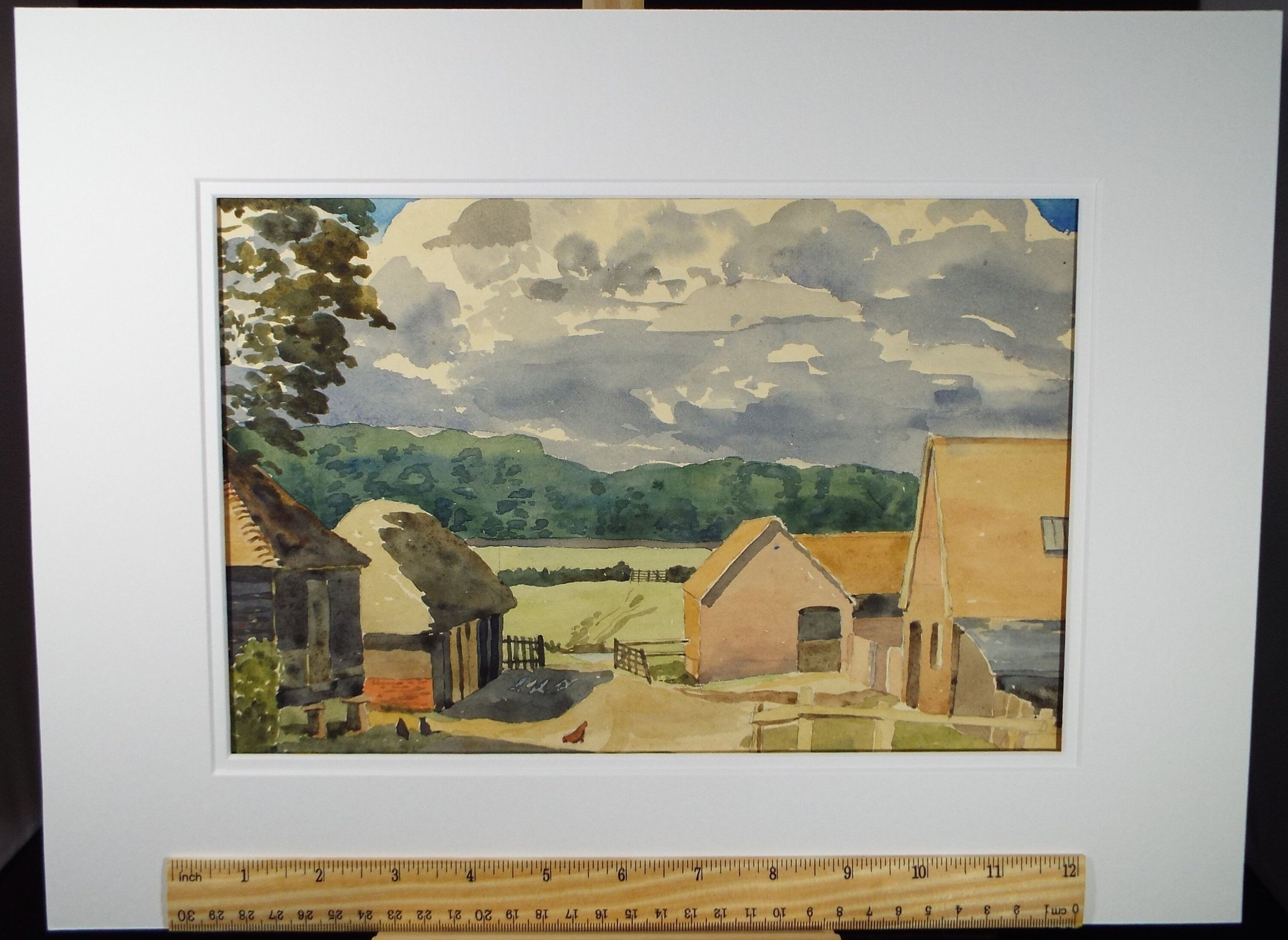 Original Watercolour, 'Lyeheath, Southwick', Dated 1946, Charles Frederick Way (1906-1981)