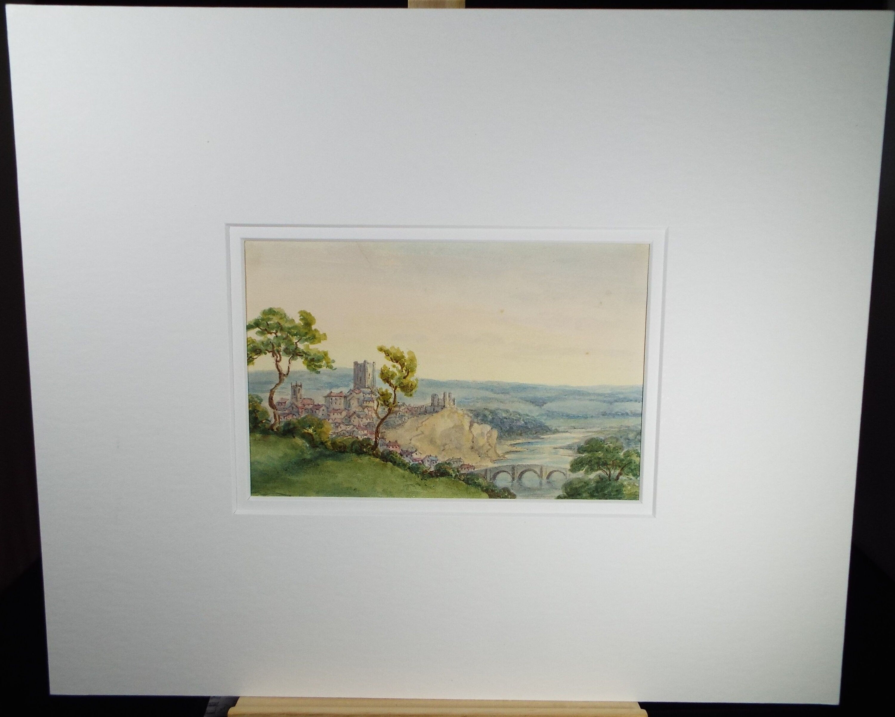 Original Watercolour, 'Richmond, N Yorks' Late 19th Century, Artist Unknown