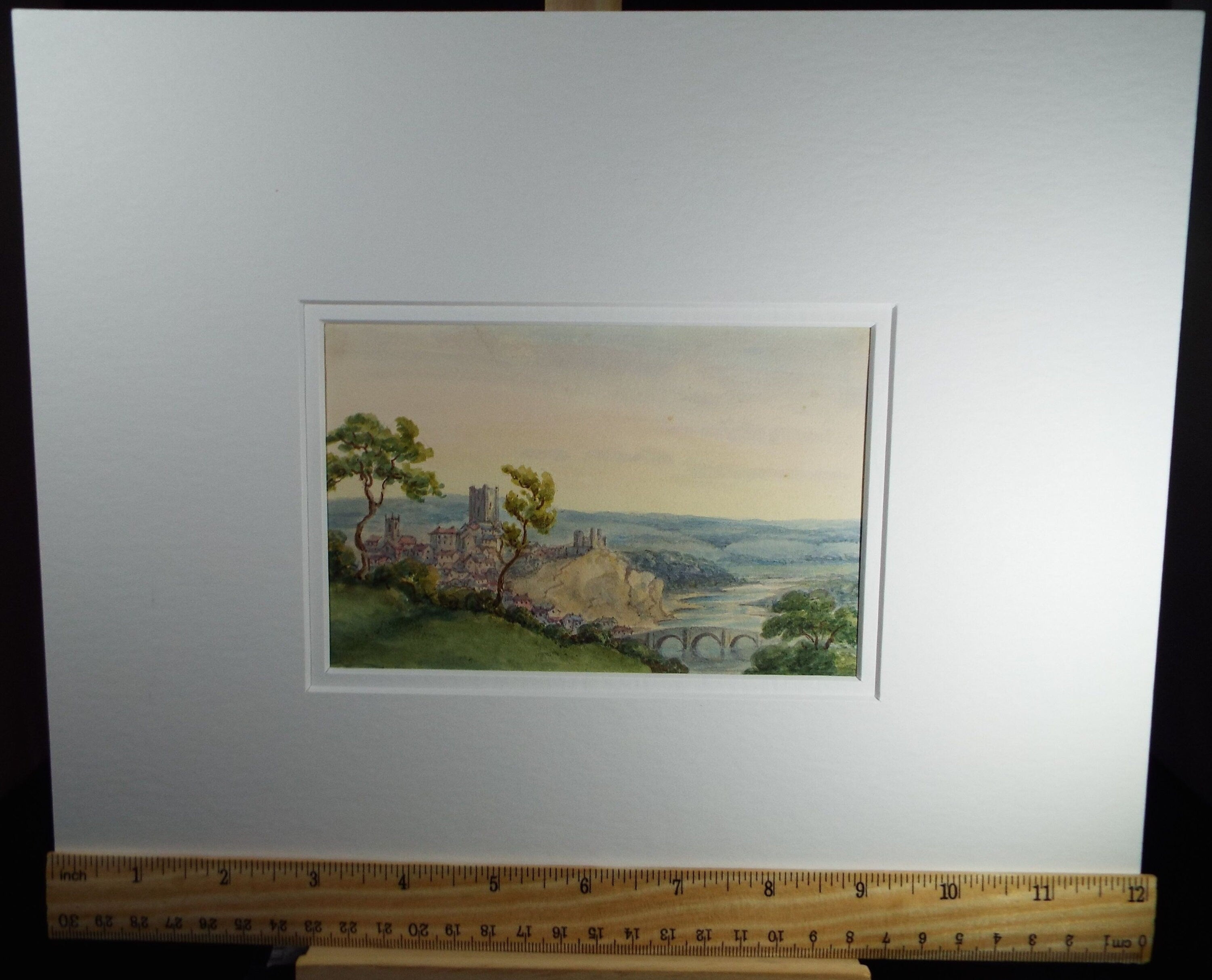 Original Watercolour, 'Richmond, N Yorks' Late 19th Century, Artist Unknown