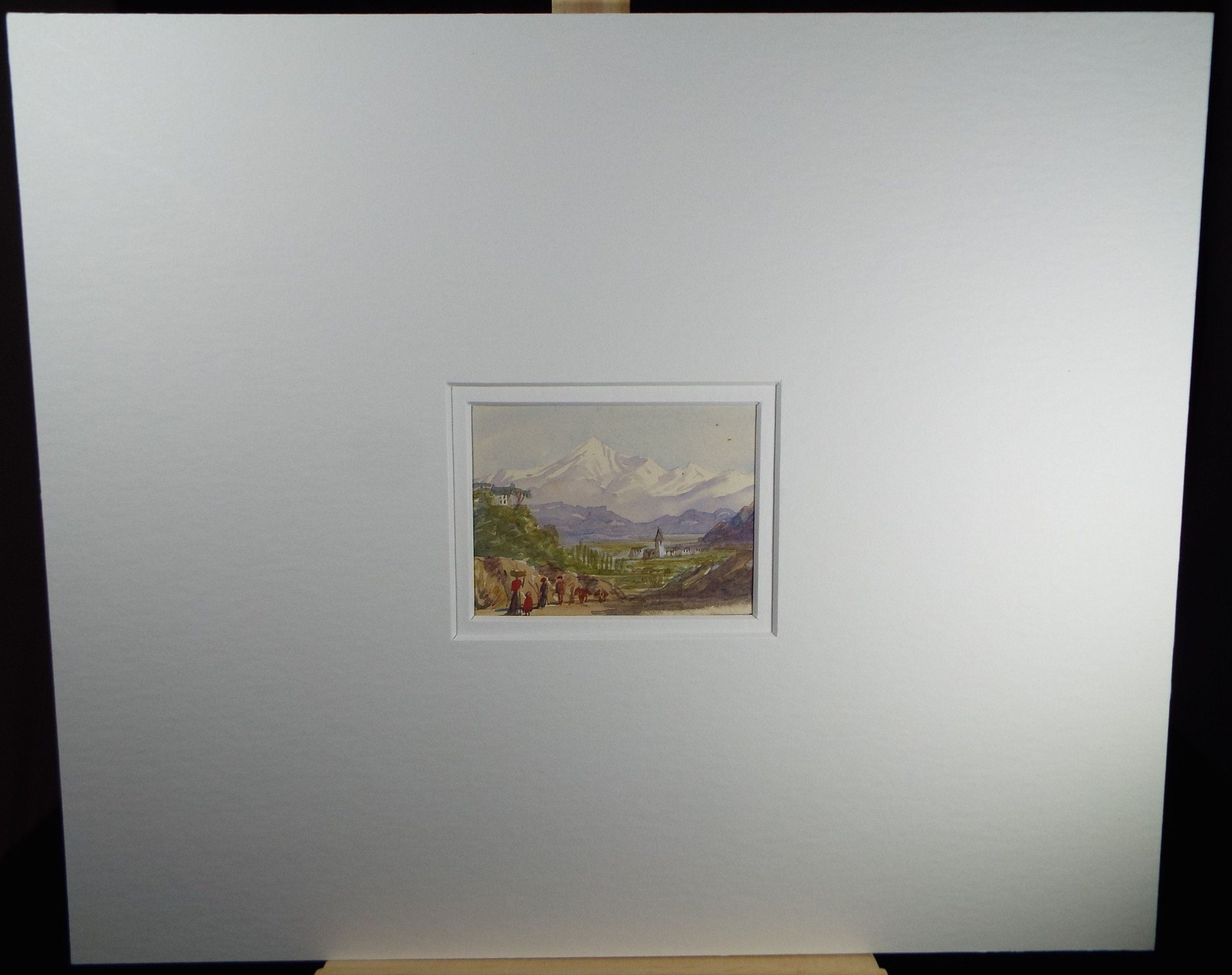 Original Watercolour, 'Biganos', Elizabeth Blommart, c1860's