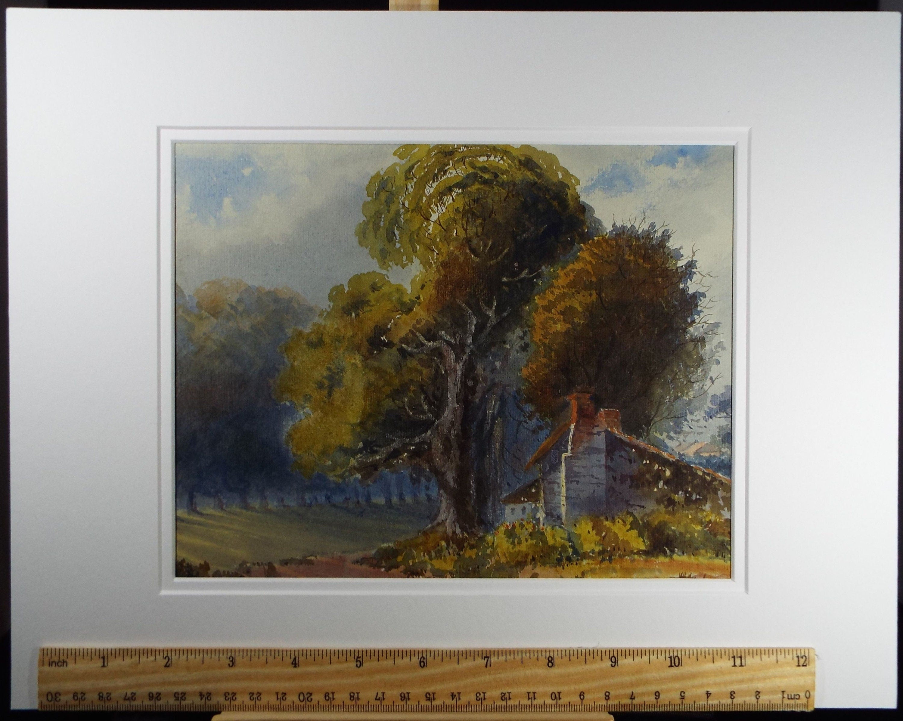 Original Watercolour, 'Torre Abbey Park', Late 19th Century, Artist Unknown.