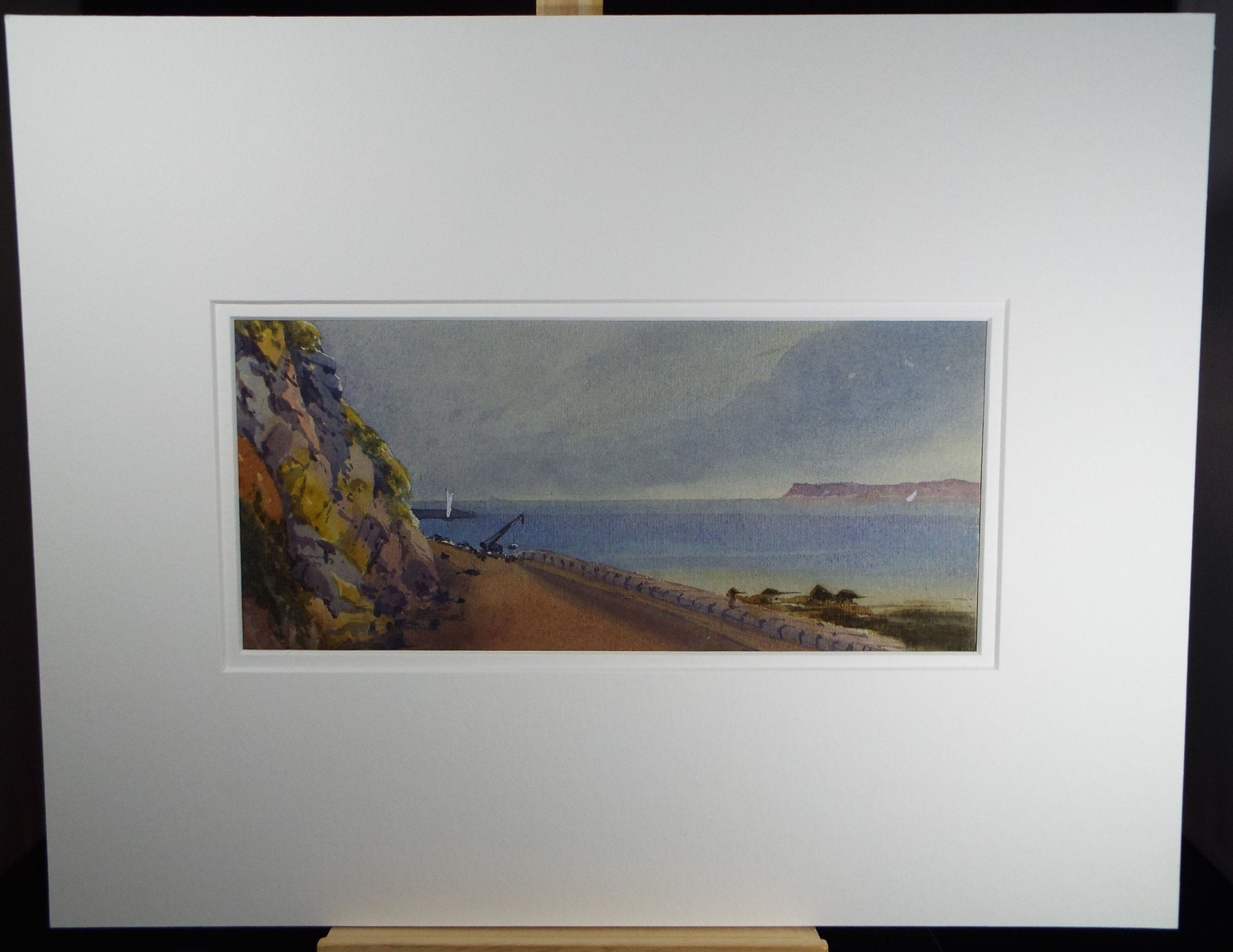 Original Watercolour, 'Berry Head, Torquay', Late 19th Century, Artist Unknown