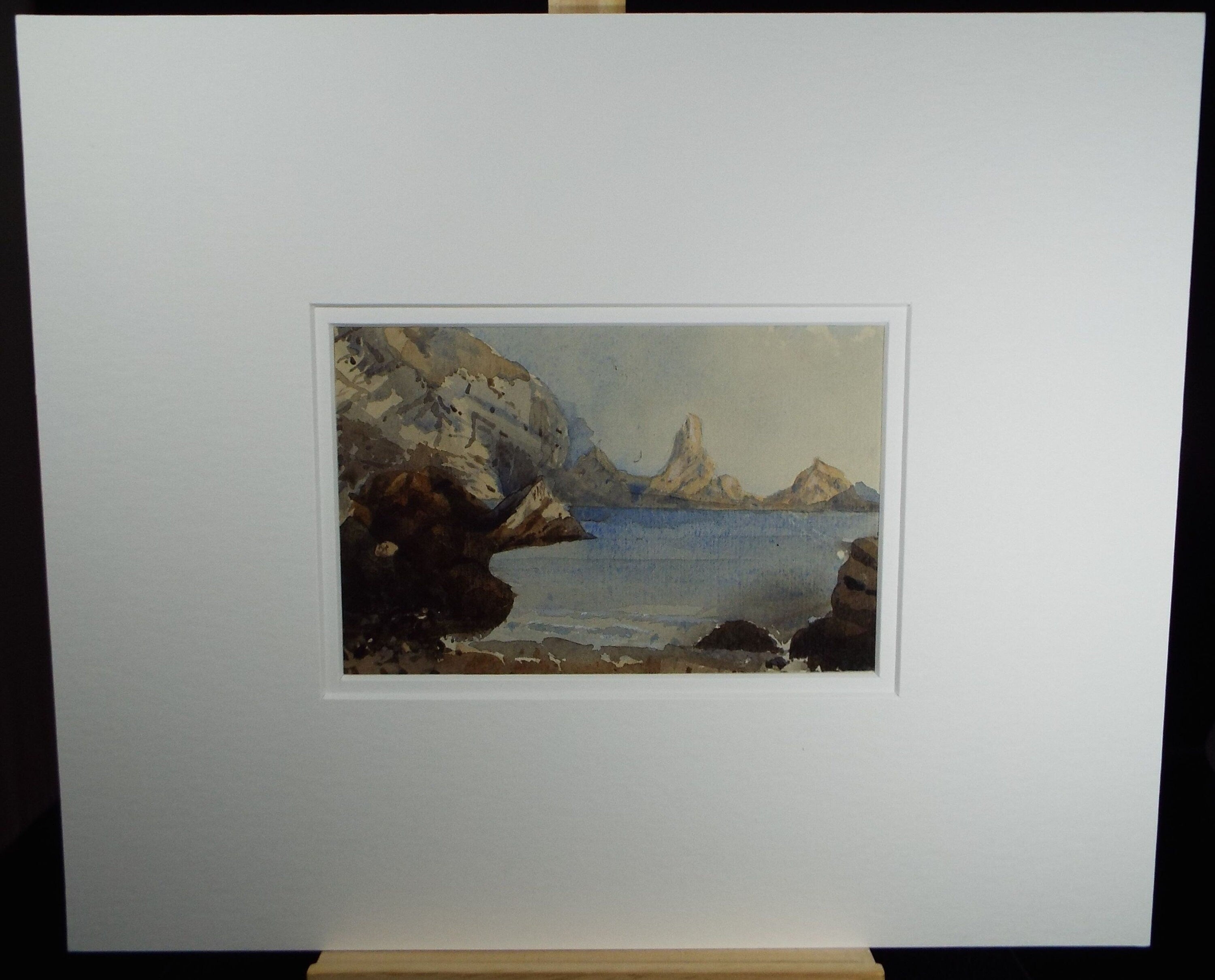 Original Watercolour, 'Anstis Cove, Torquay', Late 19th Century, Artist Unknown