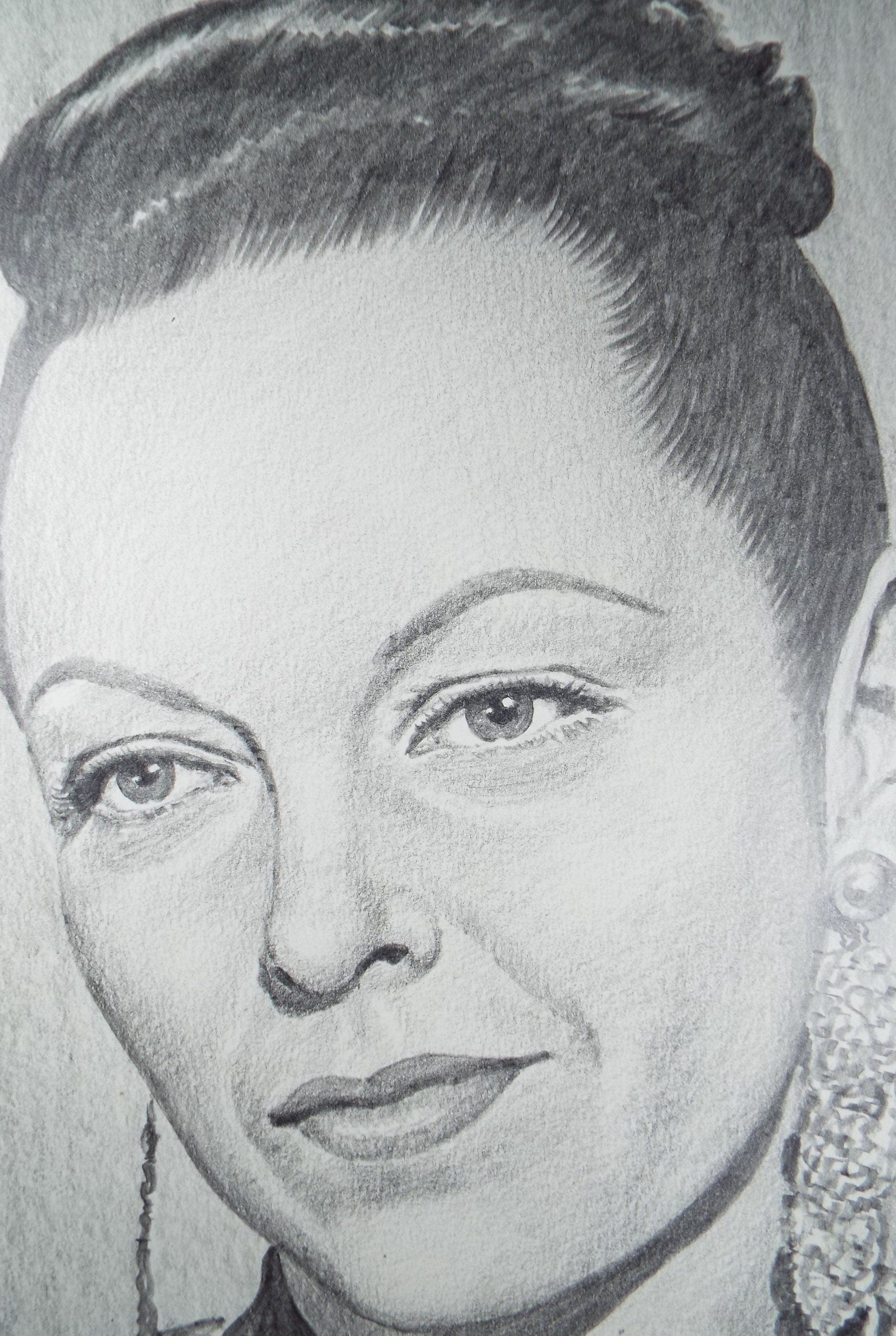 Original Pencil Drawing, 'Gale Sandergard', Albert Leonard, Mid 20th Century
