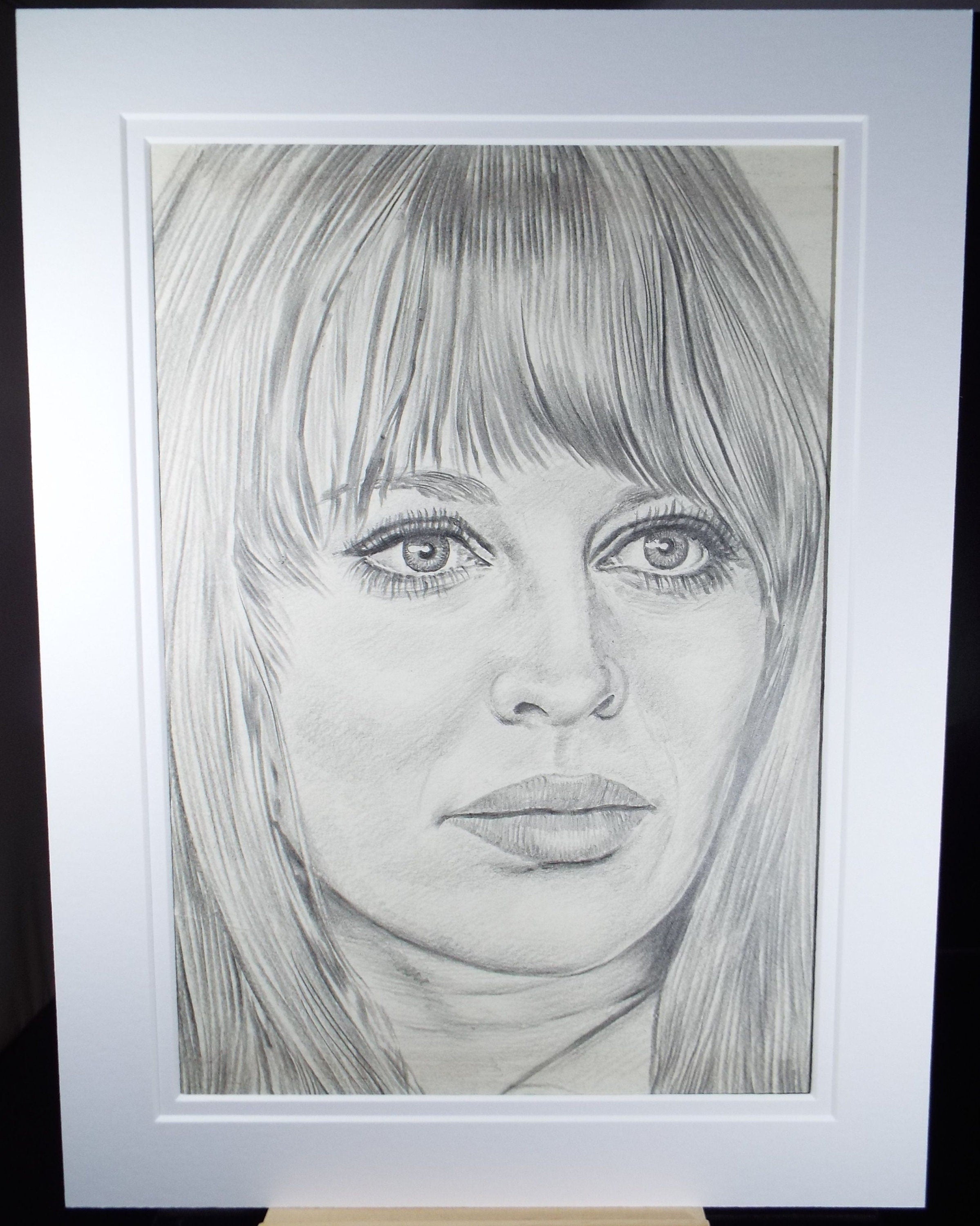 Original Pencil Drawing, 'Julie Christie', Albert Leonard, Mid 20th Century