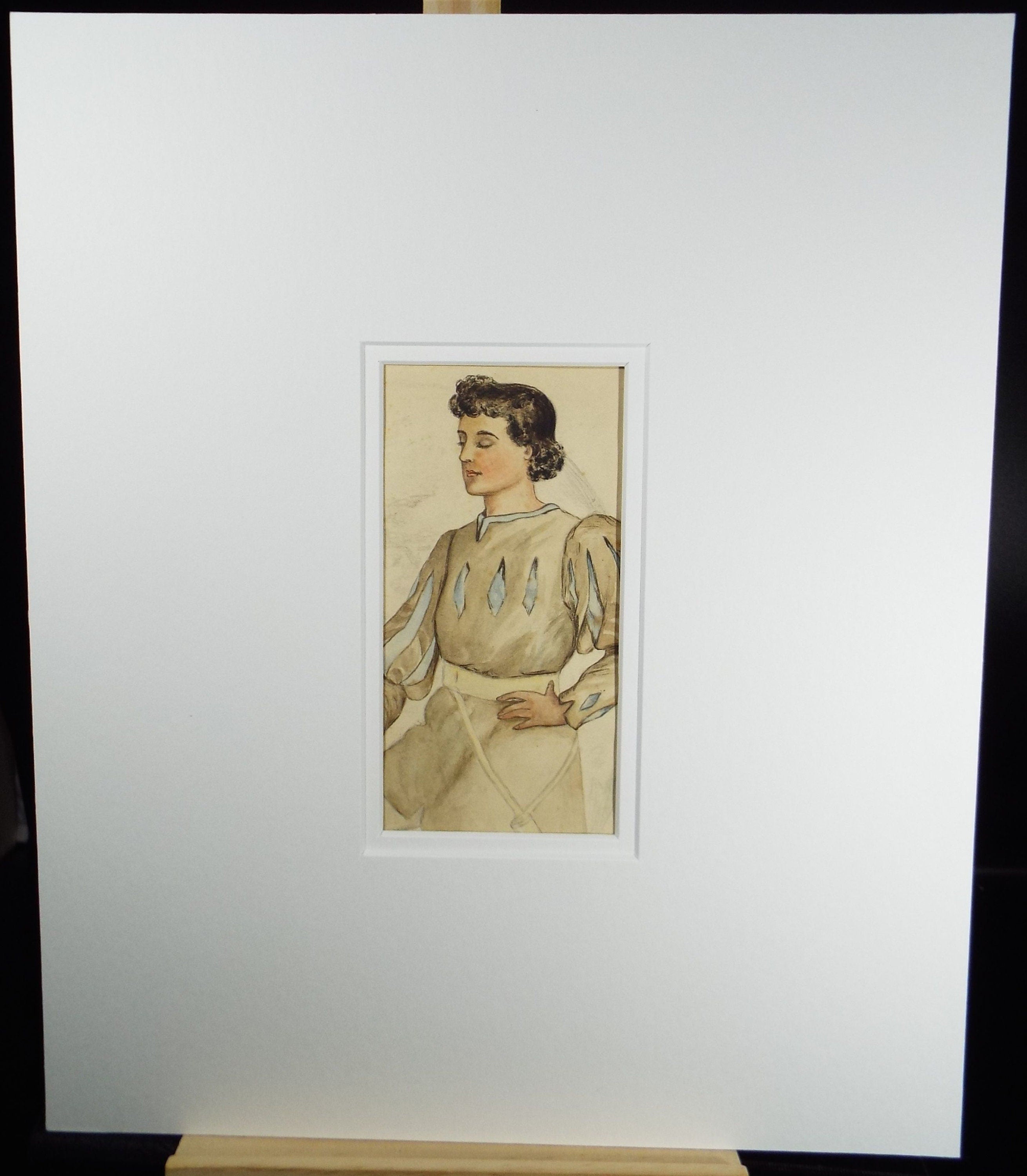 Original Watercolour, 'Prince Charming', circa 1920, Artist unknown