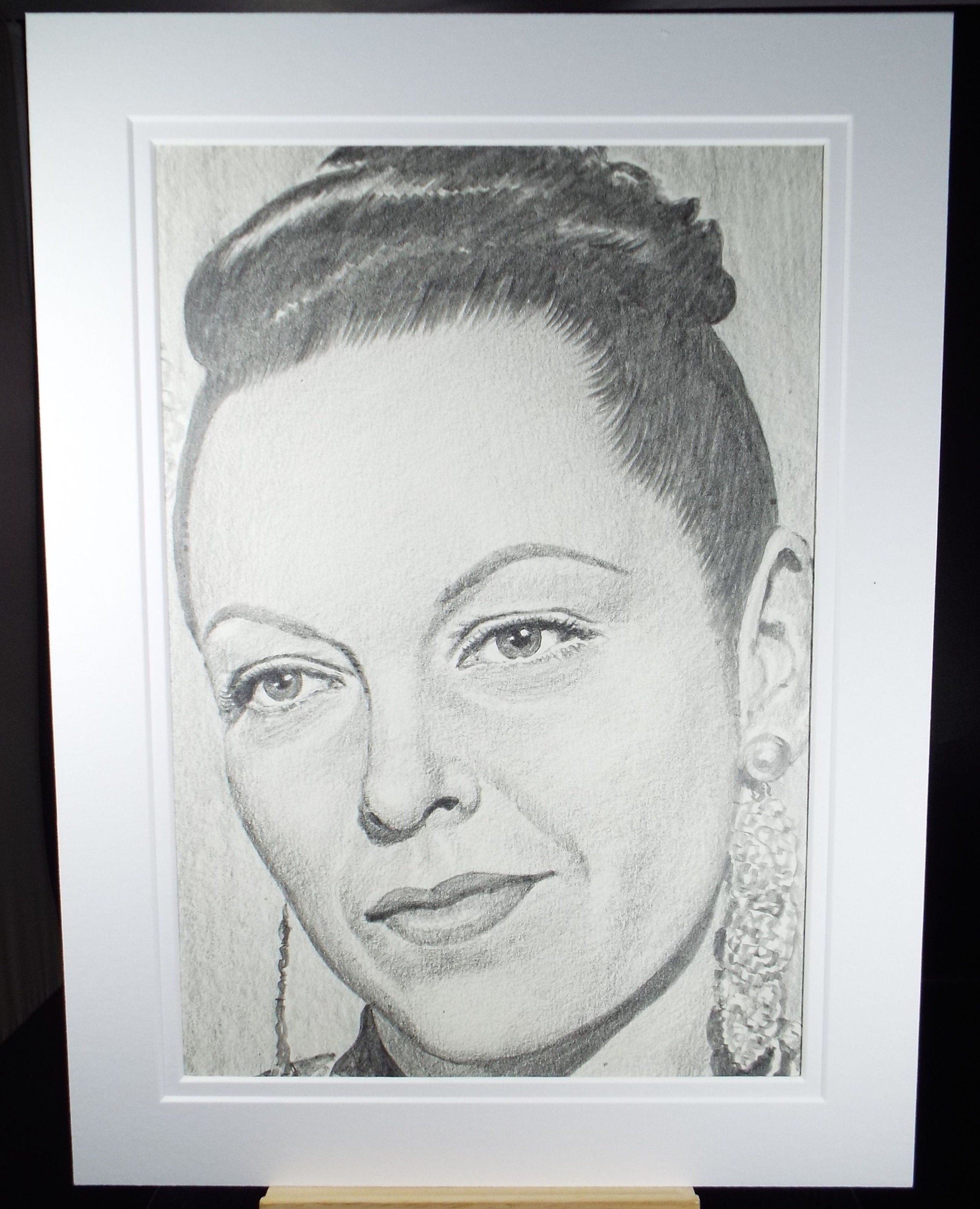 Original Pencil Drawing, 'Gale Sandergard', Albert Leonard, Mid 20th Century