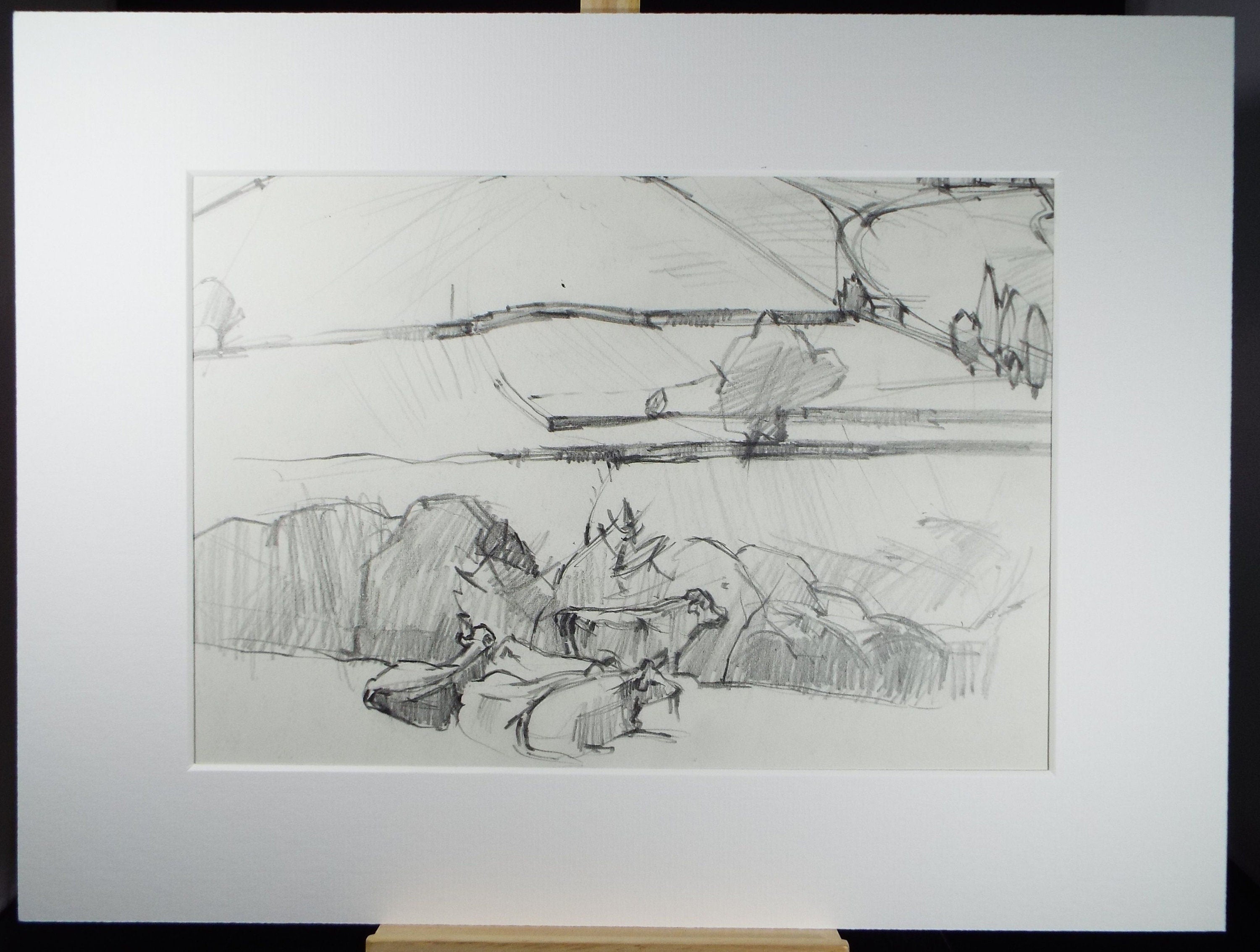Original Pencil Drawing, 'Weardale', Circa 1970's, Douglas Pittuck (1911-1993)