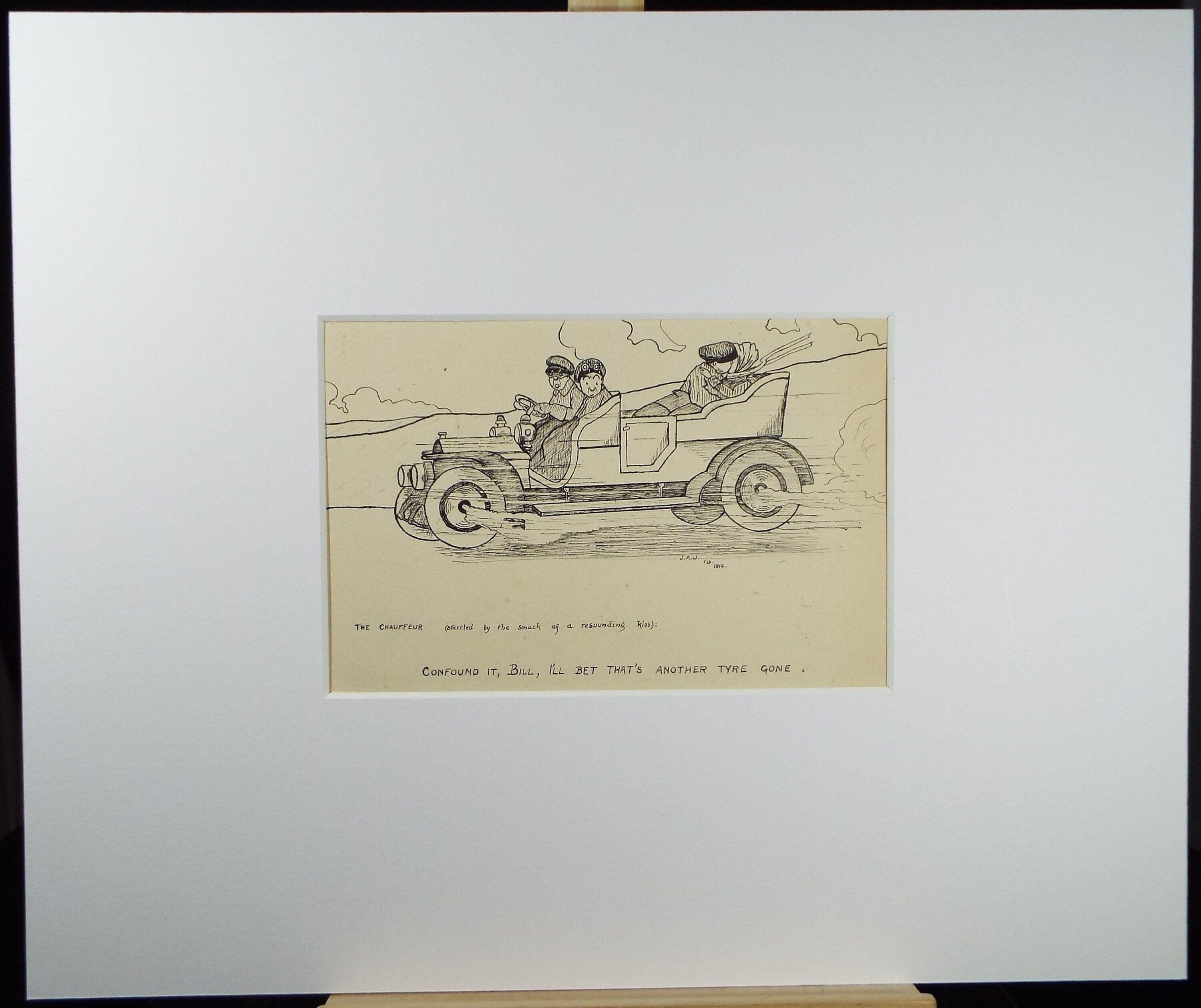 Original Pen & Ink Drawing , 'Confound it, Bill', Circa 1915. artist Unknown