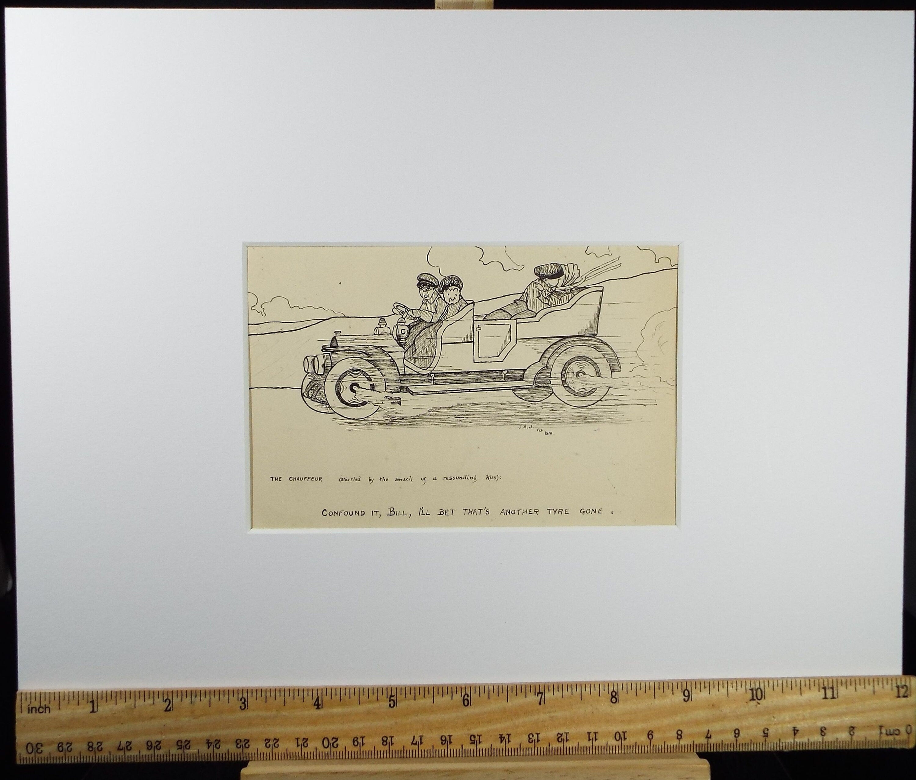 Original Pen & Ink Drawing , 'Confound it, Bill', Circa 1915. artist Unknown