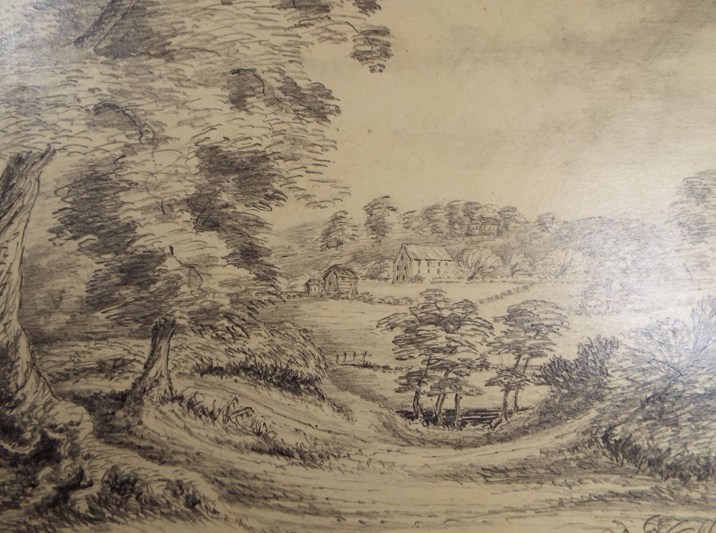 Original Pencil Drawing, 'Leominster', Dated 1892, Artist Unknown