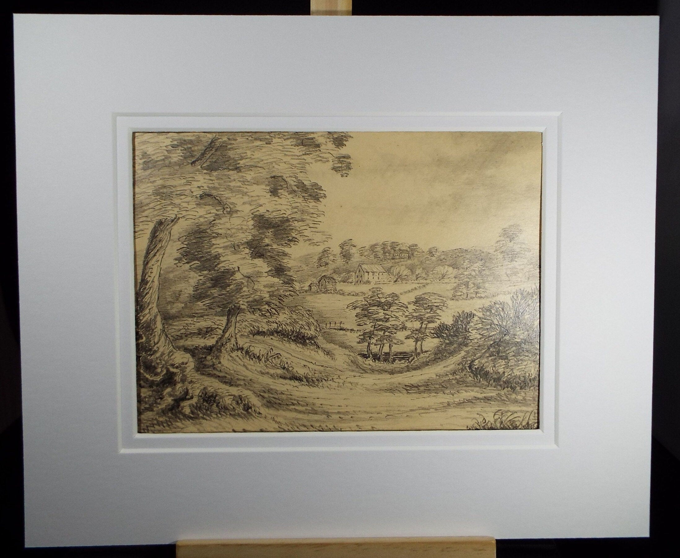 Original Pencil Drawing, 'Leominster', Dated 1892, Artist Unknown