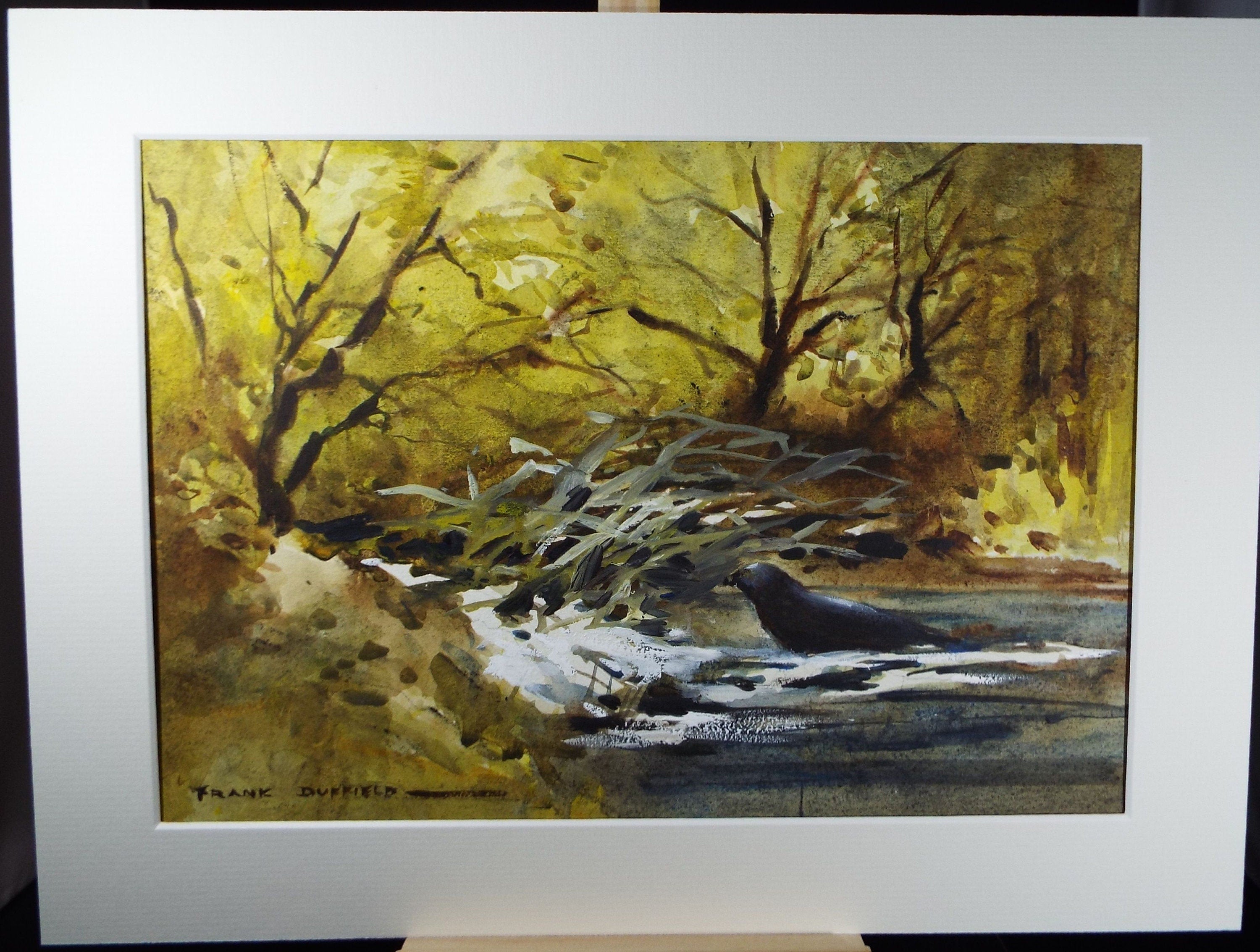 Original Watercolour, 'River through the Woods', 1960's, Frank Duffield (1901-1982)