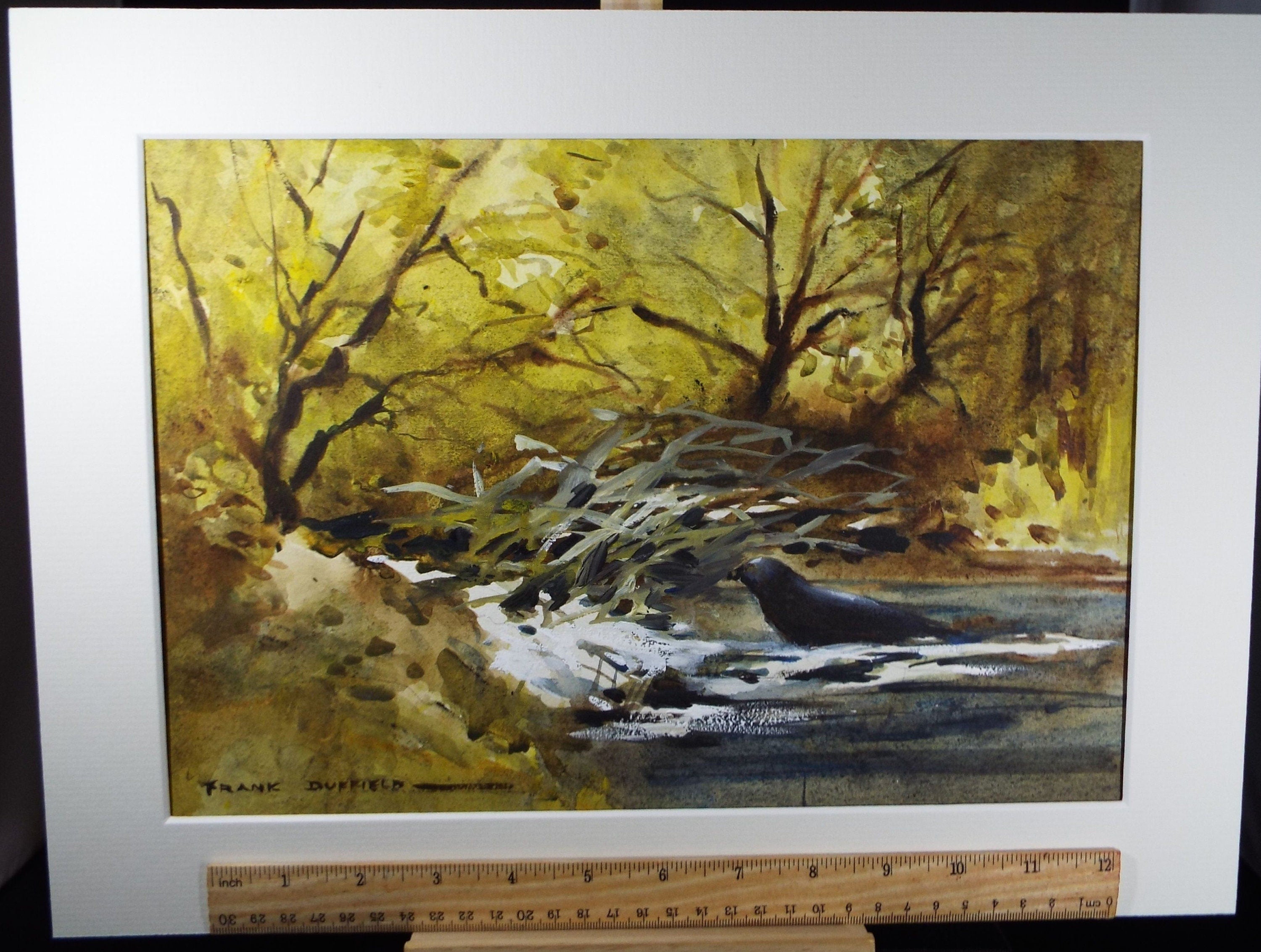 Original Watercolour, 'River through the Woods', 1960's, Frank Duffield (1901-1982)