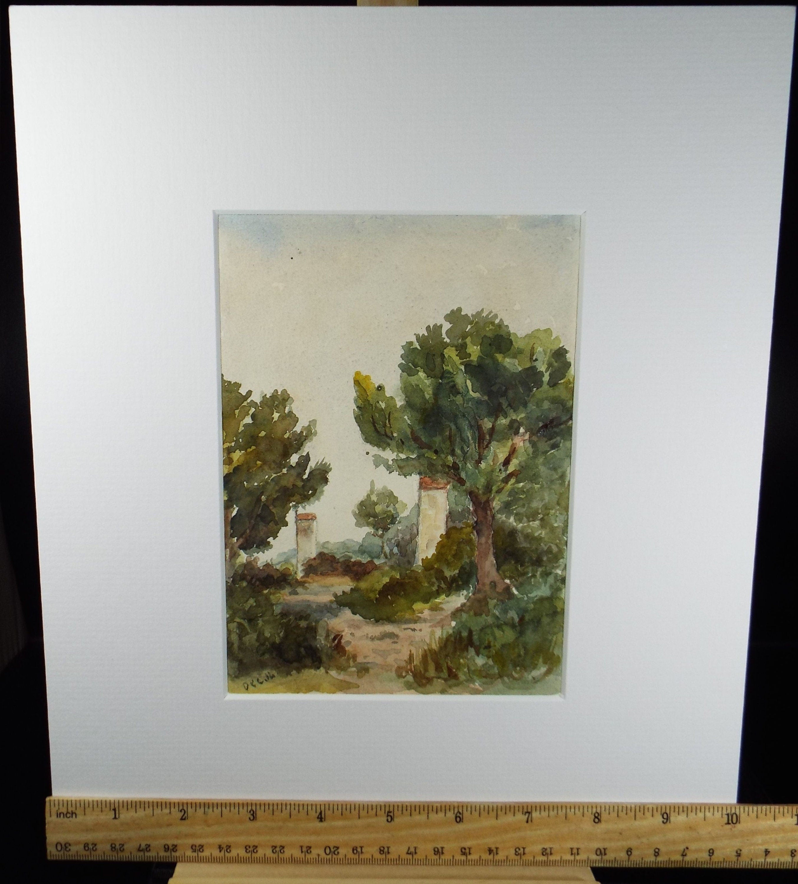 Original Watercolour, 'Landscape View - Cotes D' Azur', Robert Hay Drummond, Early 20th Century