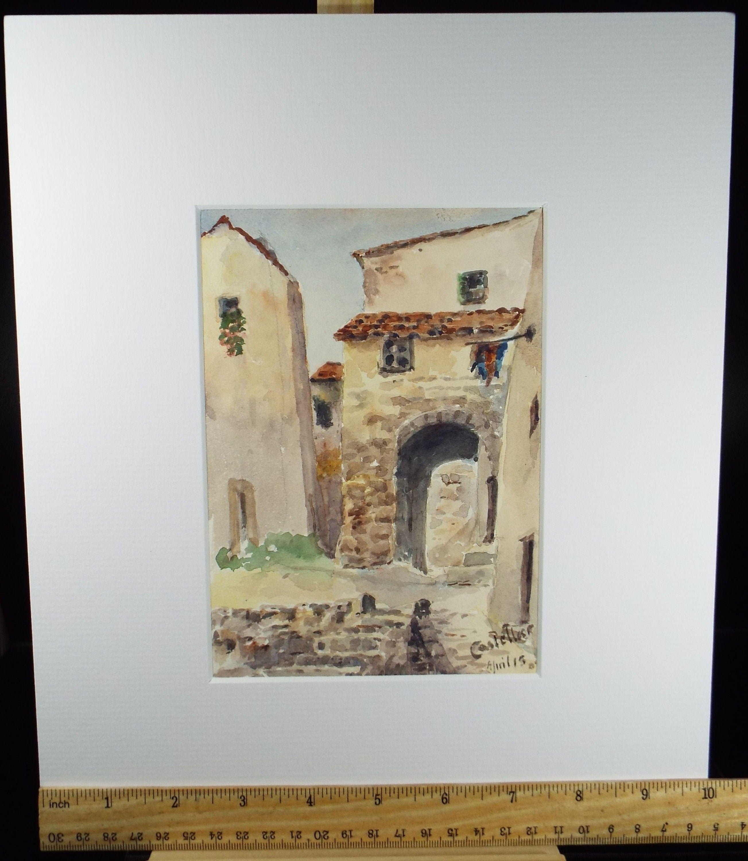 Original Watercolour, 'Cotes D'Azur'', Robert Hay Drummond, Early 20th Century