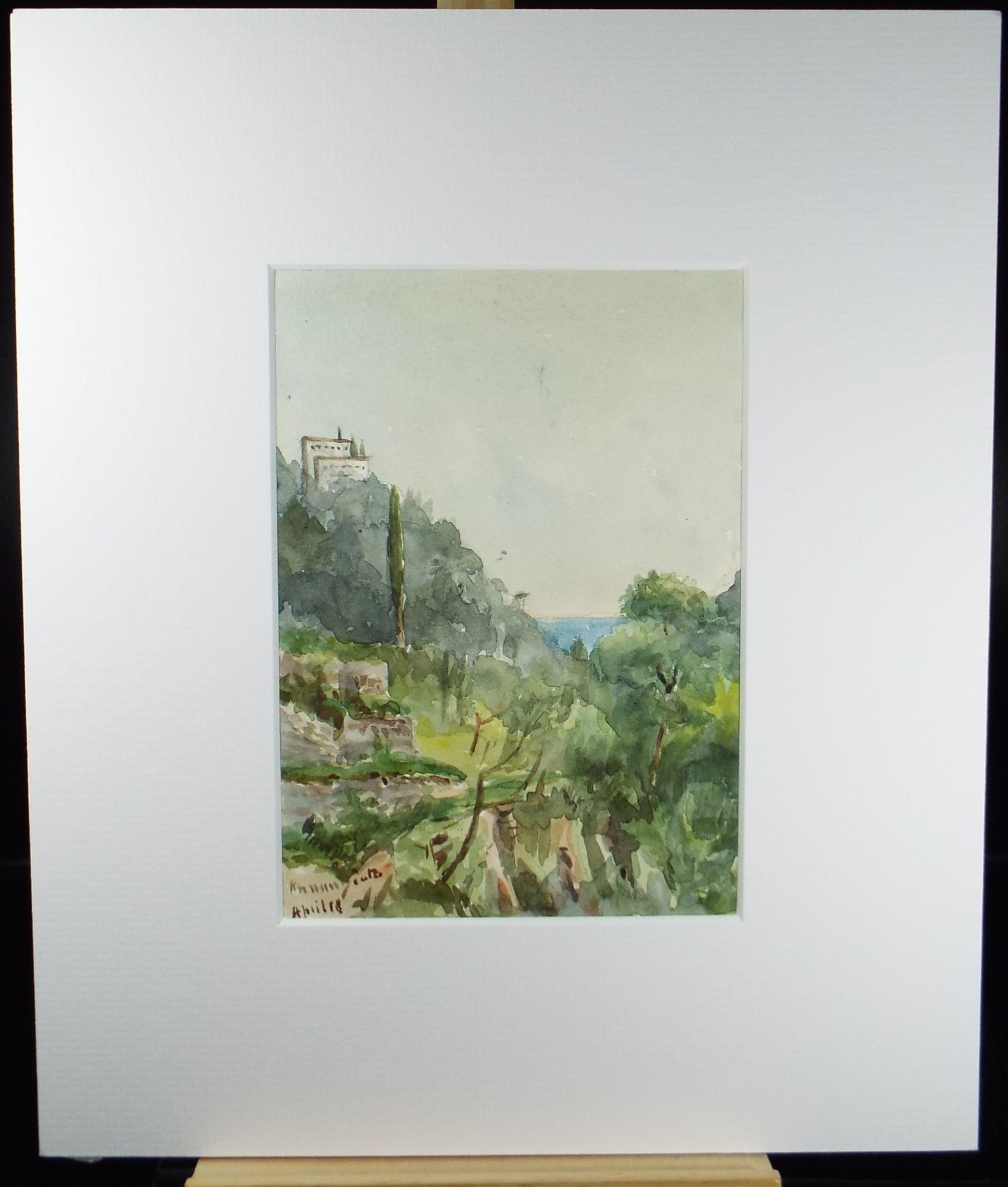 Original Watercolour, 'Near Nice', Robert Hay Drummond, Early 20th Century