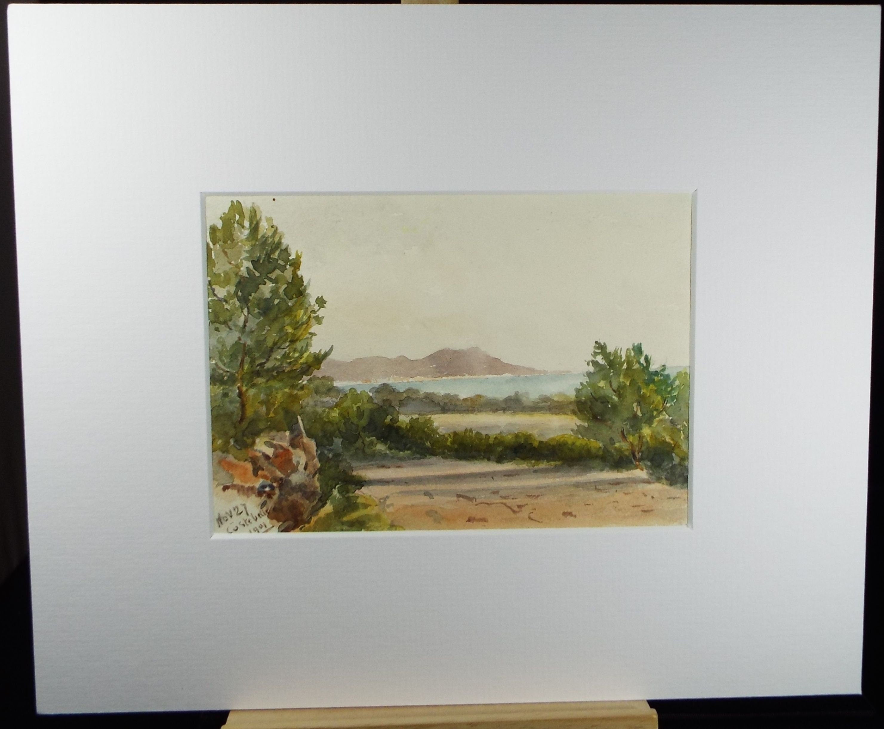 Original Watercolour, 'Cotes D'Azur'', Robert Hay Drummond, Early 20th Century