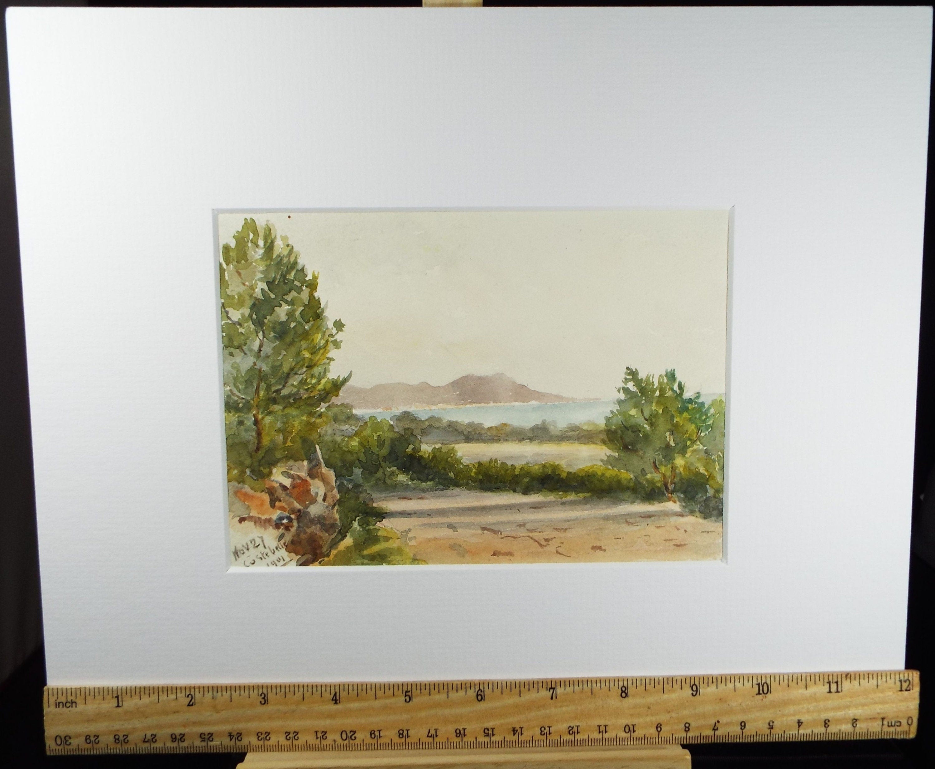 Original Watercolour, 'Cotes D'Azur'', Robert Hay Drummond, Early 20th Century