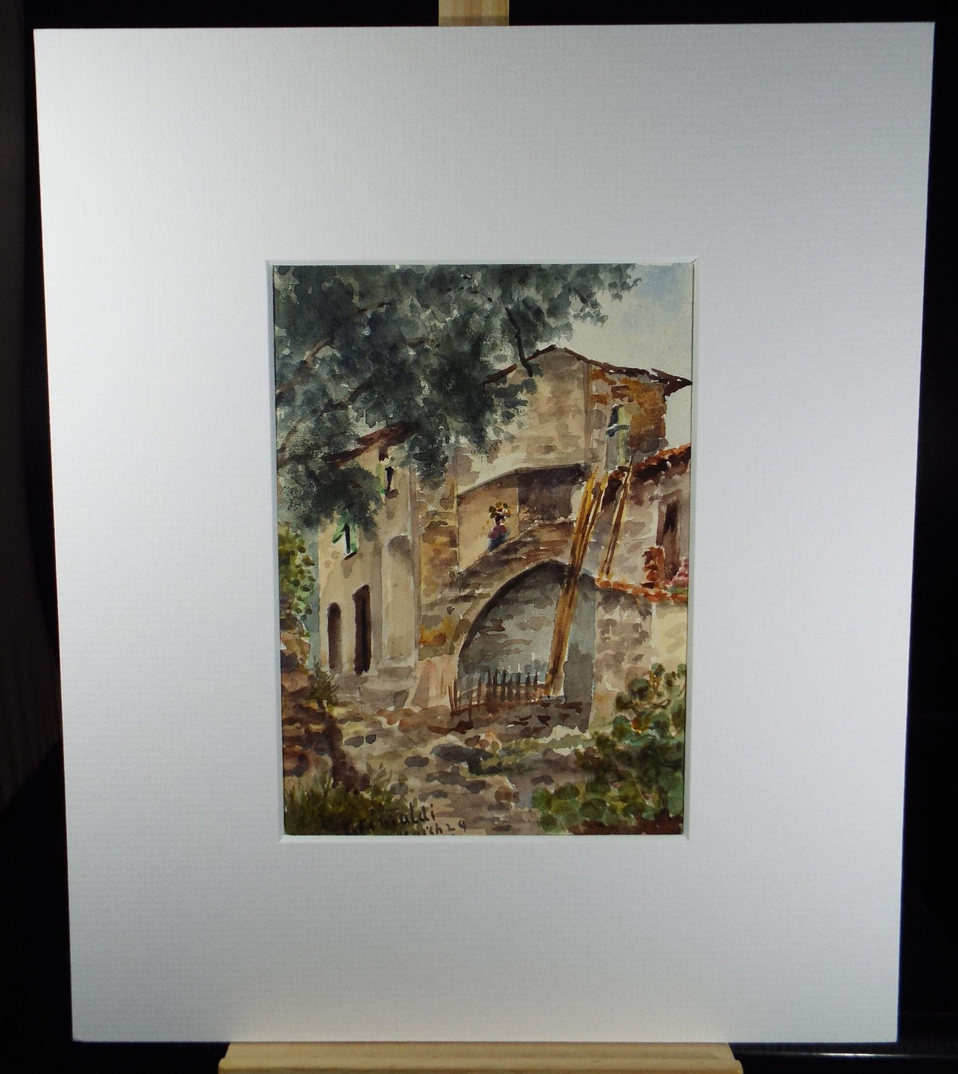 Original Watercolour, 'Near Genoa', Robert Hay Drummond, Early 20th Century