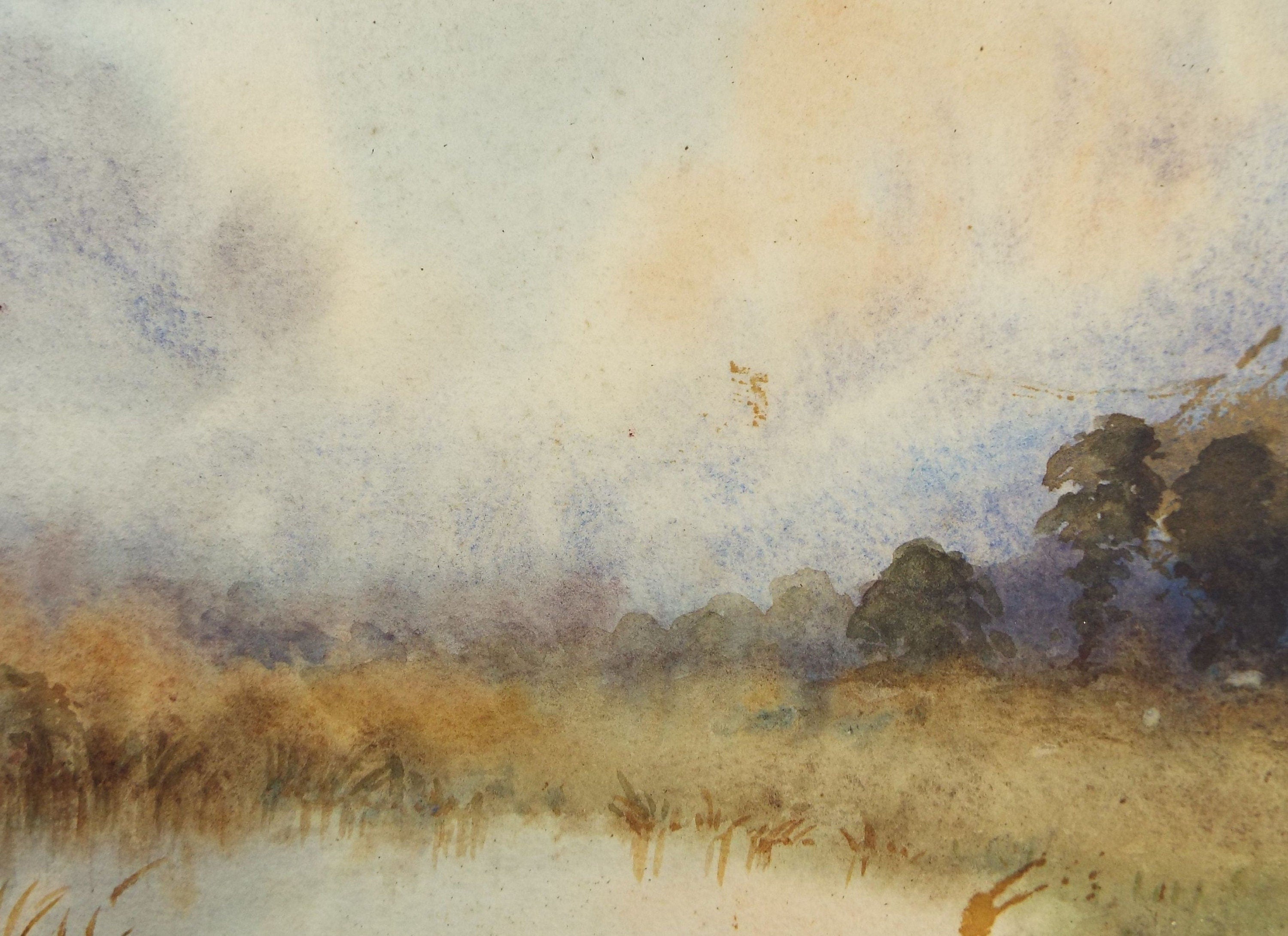 Original Watercolour, 'Misty Morning', Circa 1960's ,Artist Unknown