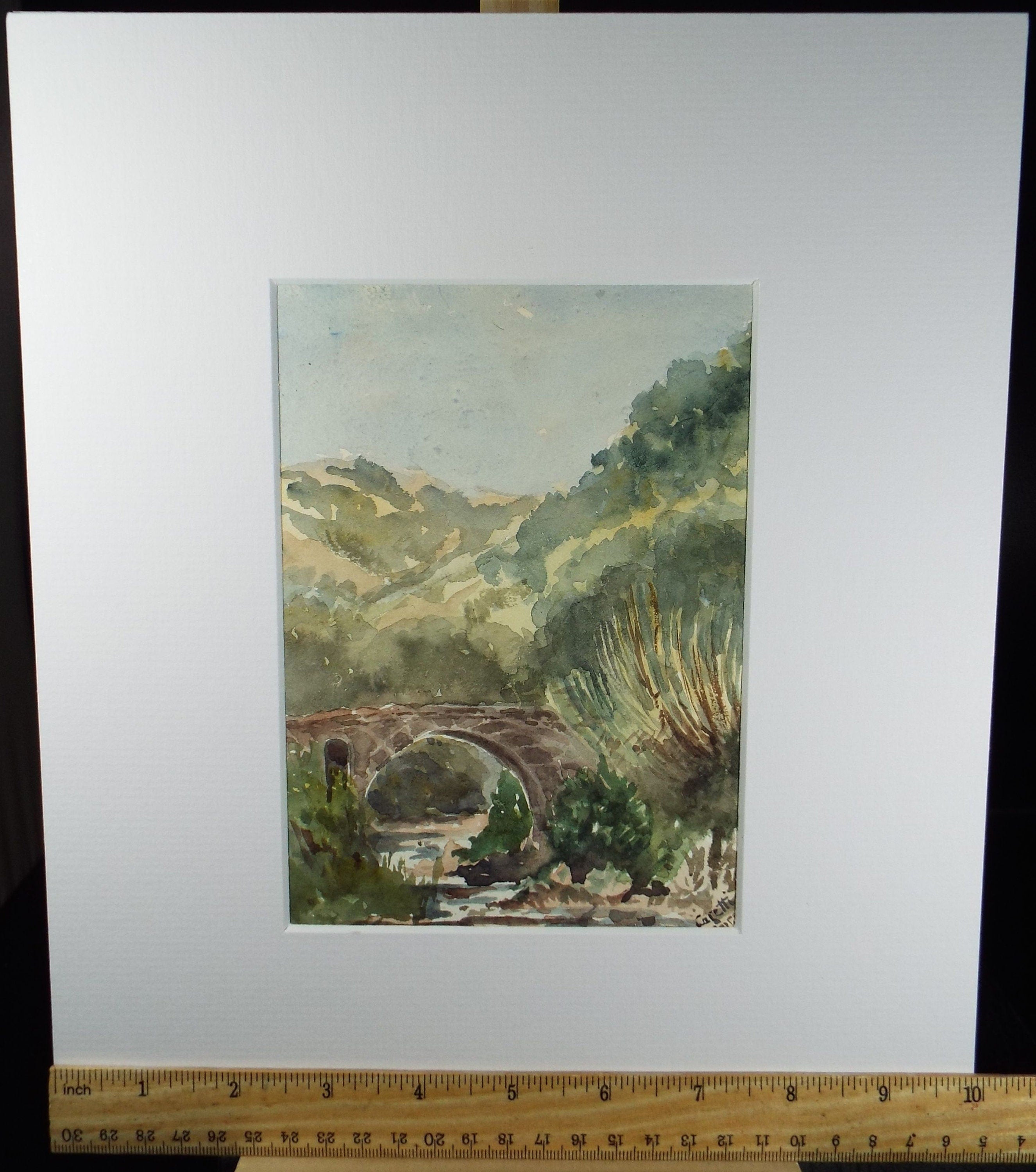 Original Watercolour, 'Italian View, Robert Hay Drummond, Early 20th Century