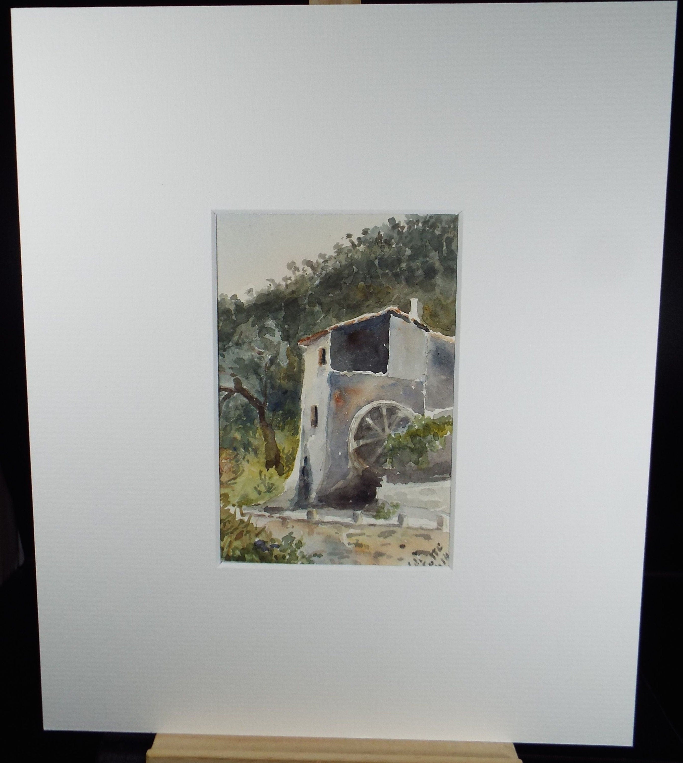 Original Watercolour, 'Water Mill', Robert Hay Drummond, Early 20th Century